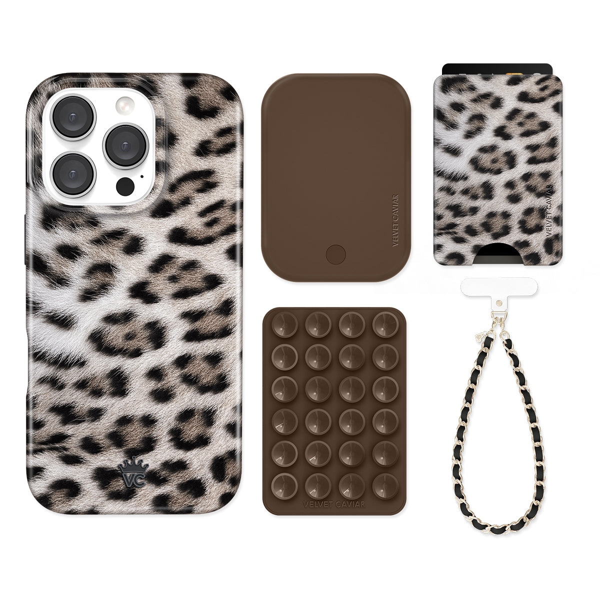 Arctic Leopard iPhone Bundle Set - Wallet