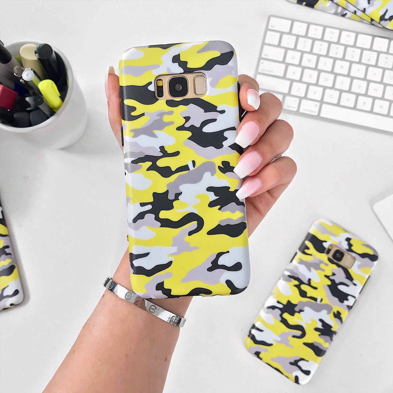 Yellow Camo Samsung Galaxy Case