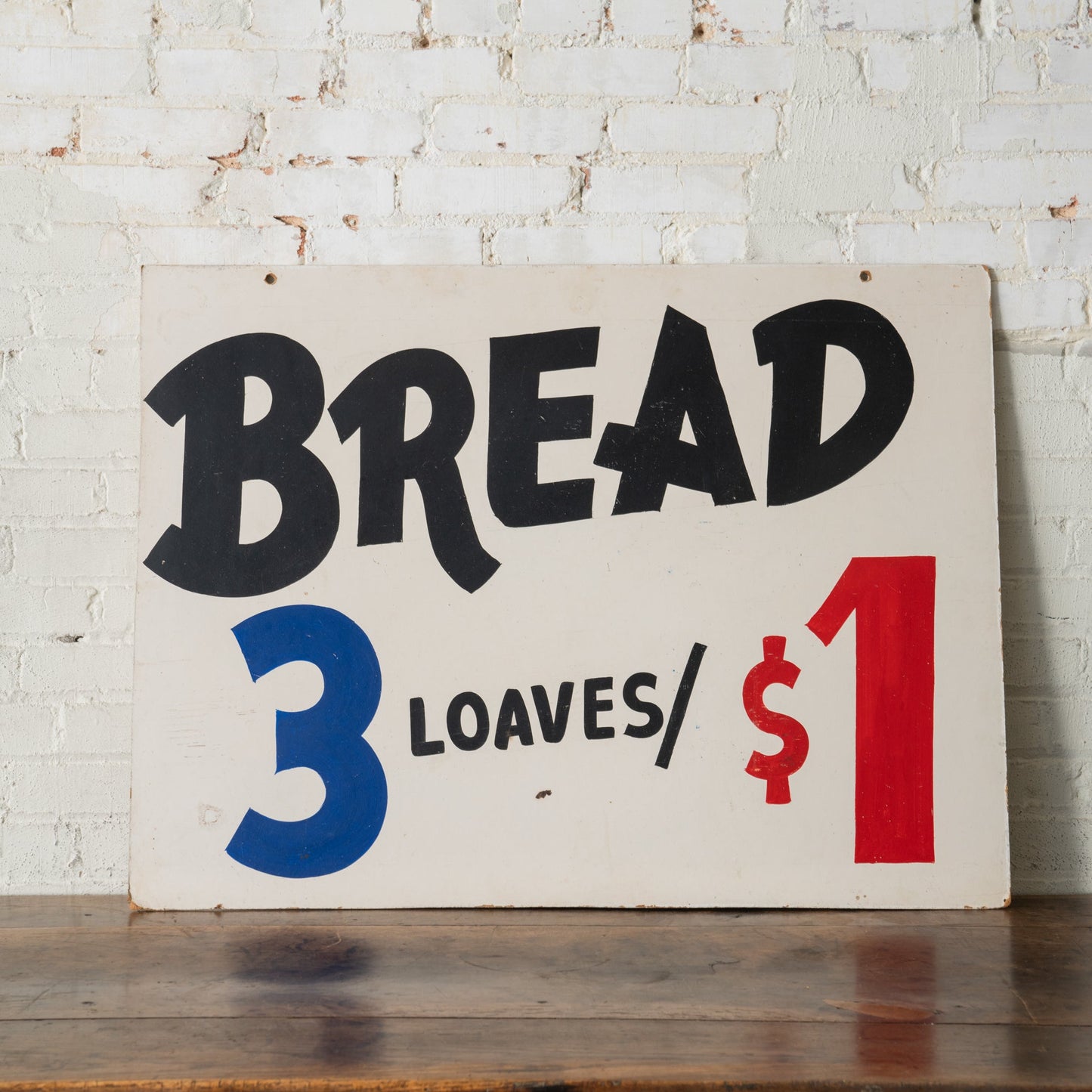 Antique Hand-Painted Bread Advertisement