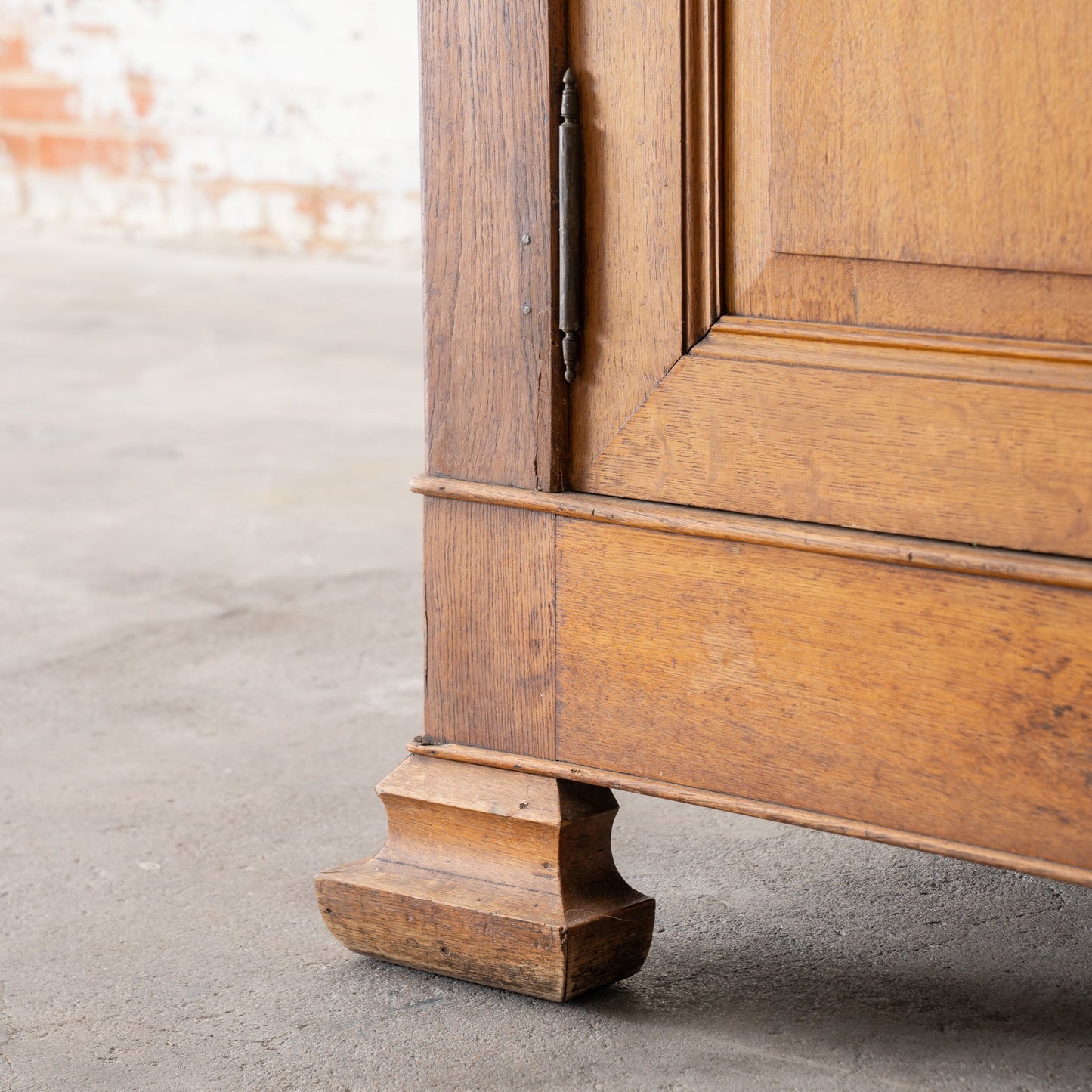 Antique Solid Wood Armoire from the Netherlands