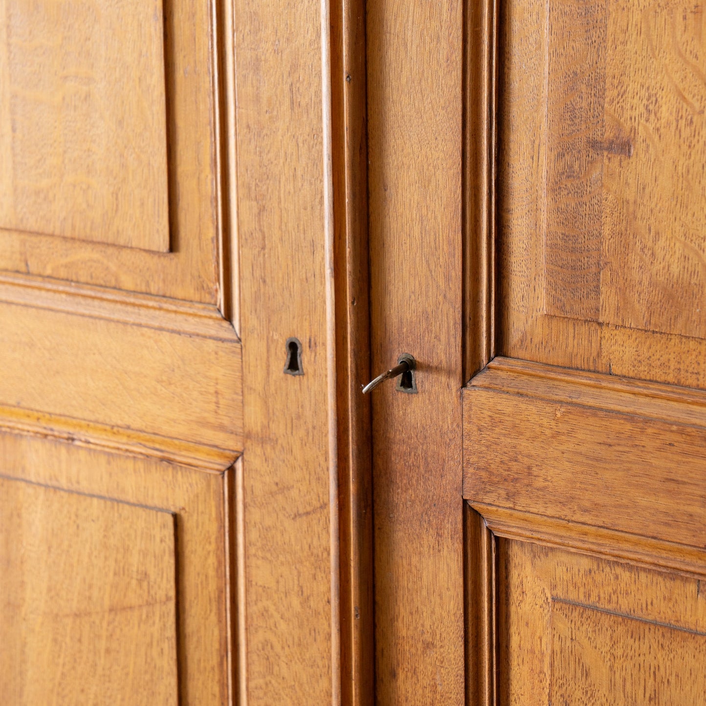 Antique Solid Wood Armoire from the Netherlands