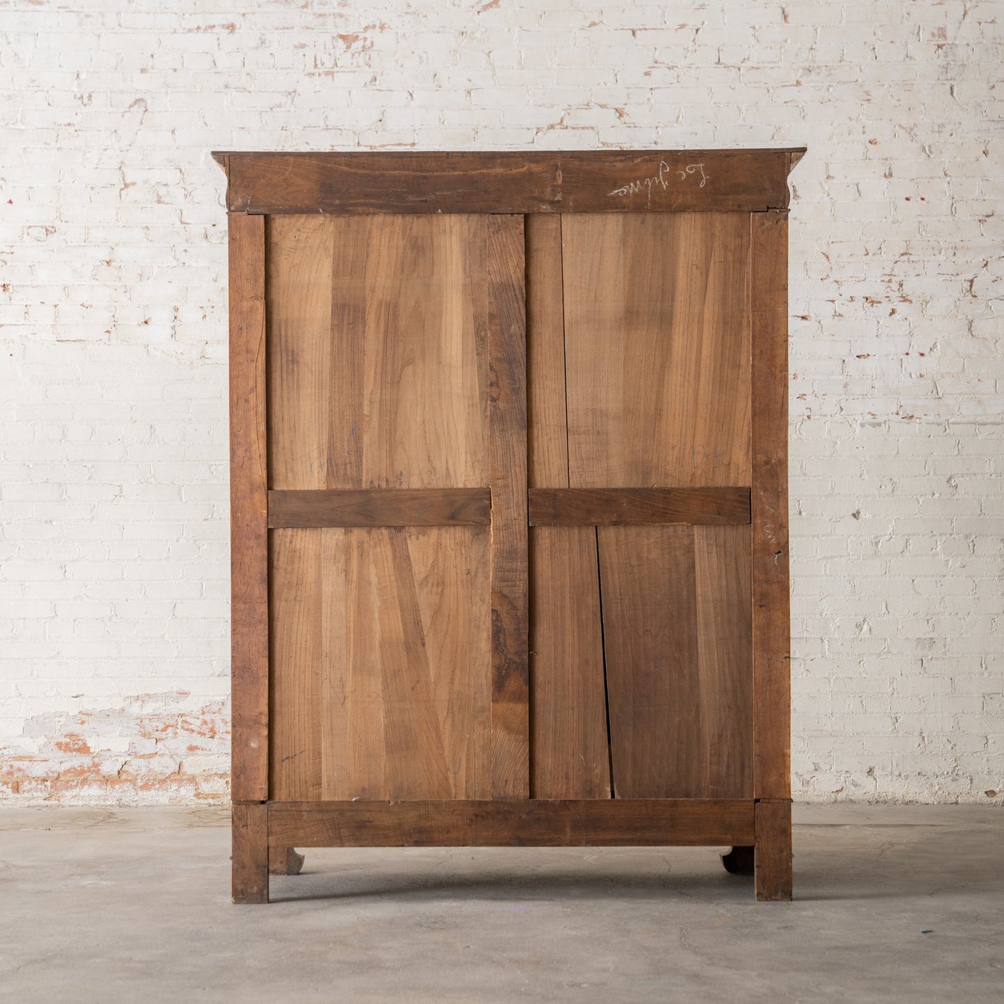 Antique Solid Wood Armoire from the Netherlands