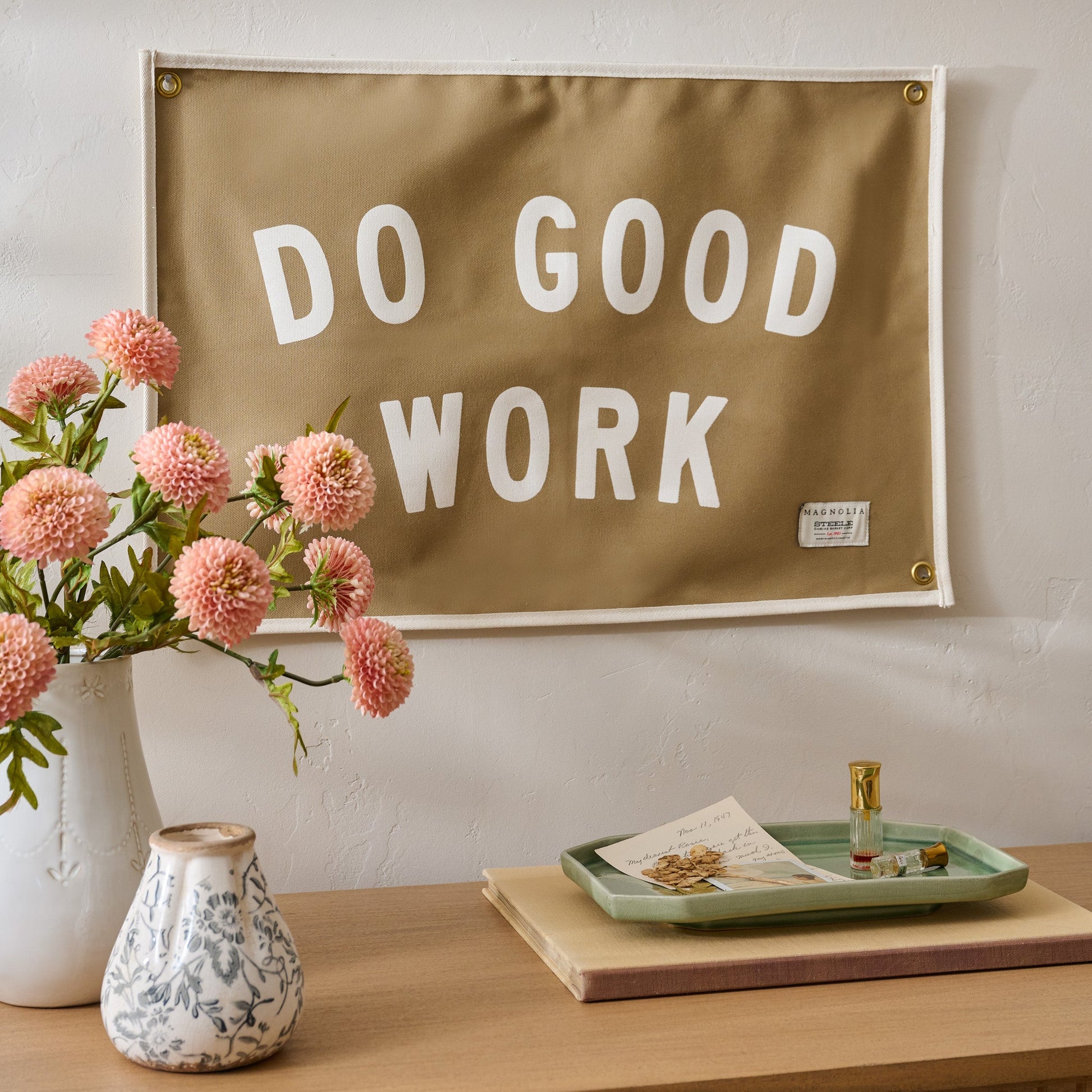 "Do Good Work" Canvas Flag