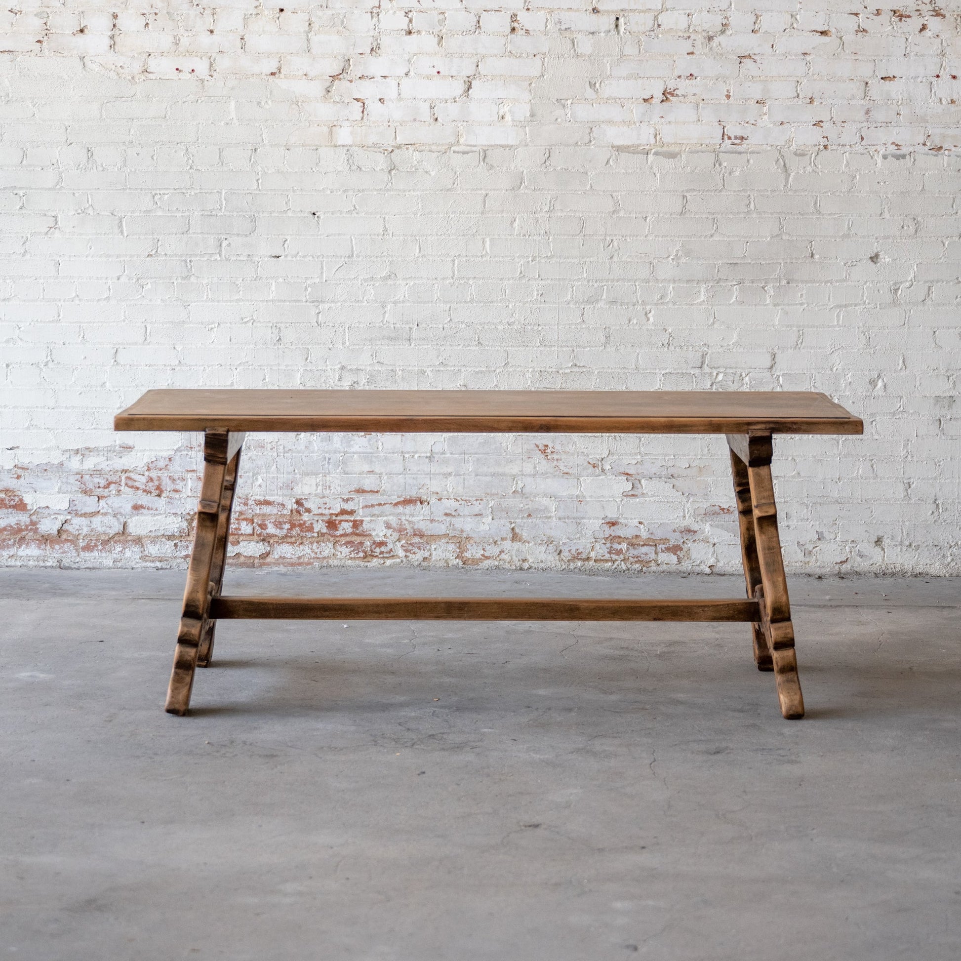 Antique Solid Oak Spanish Colonial Table