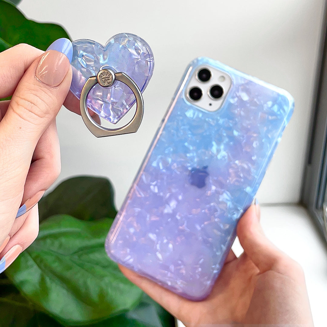 Blue Opal Quartz Phone Ring