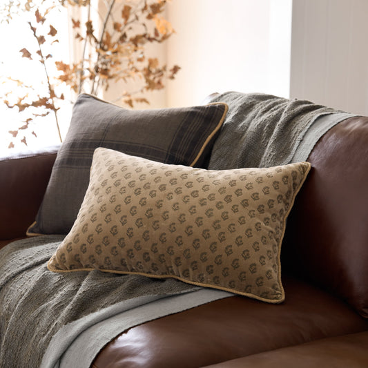 Vintage Plaid Pillow and Throw Bundle