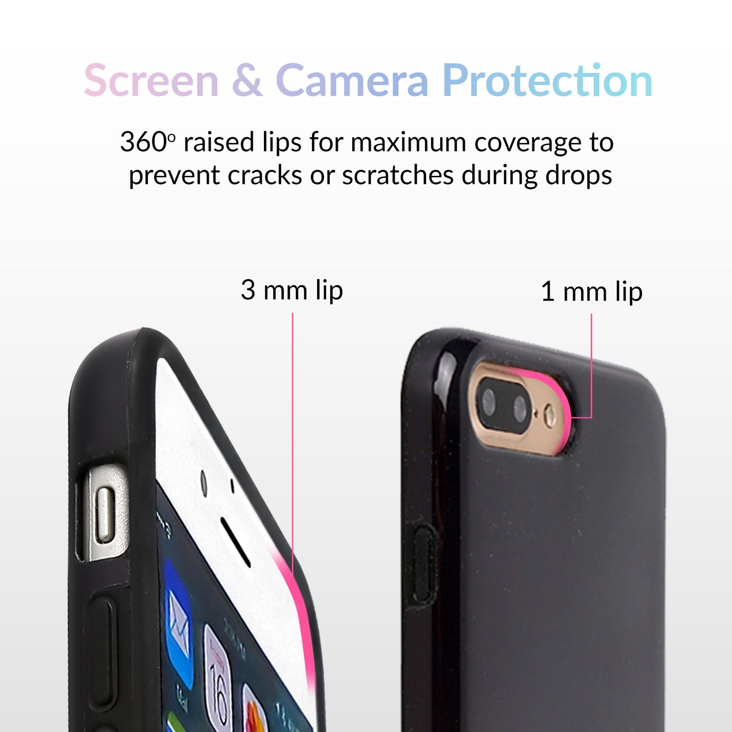 Blue Chrome Flames iPhone Case