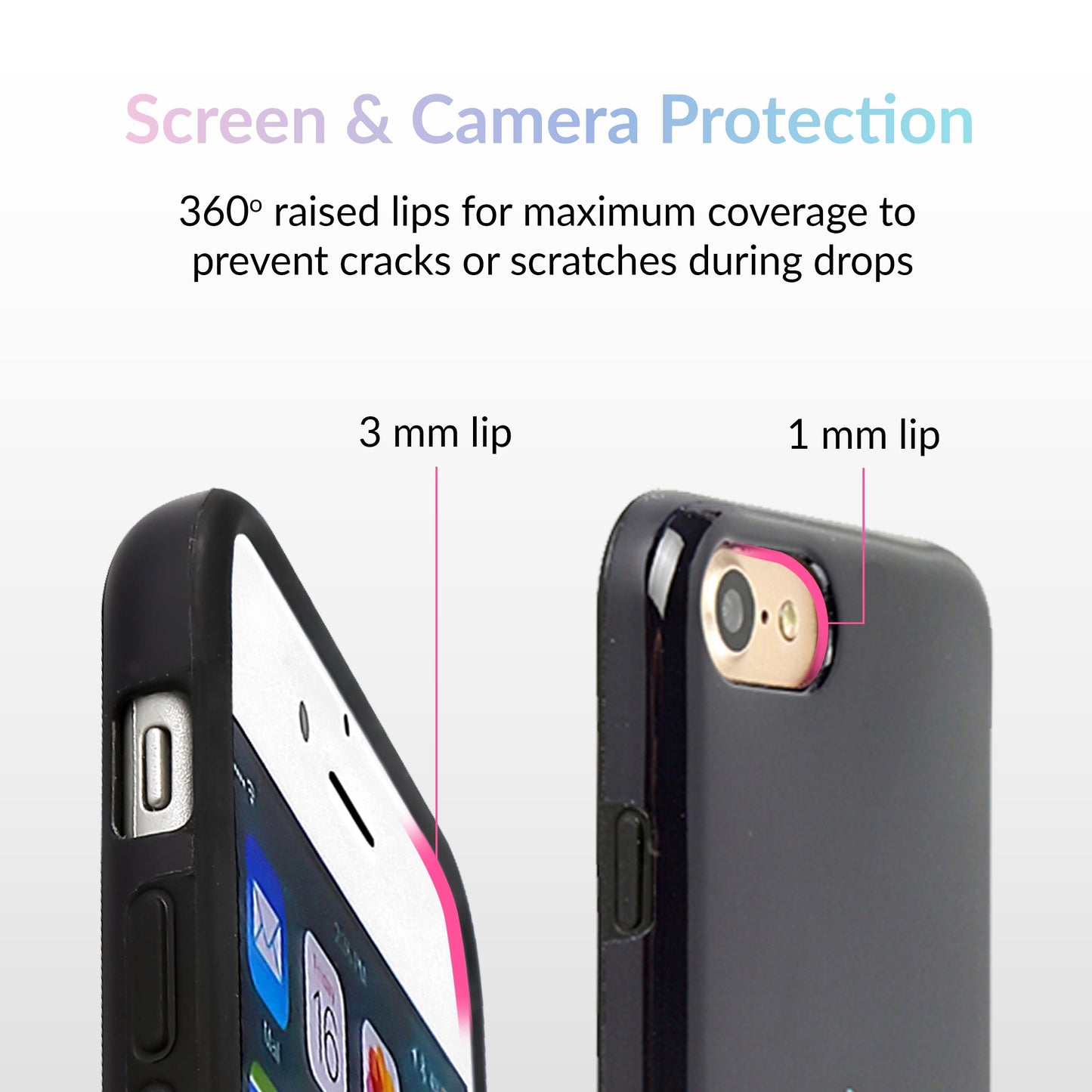 Blue Chrome Flames iPhone Case