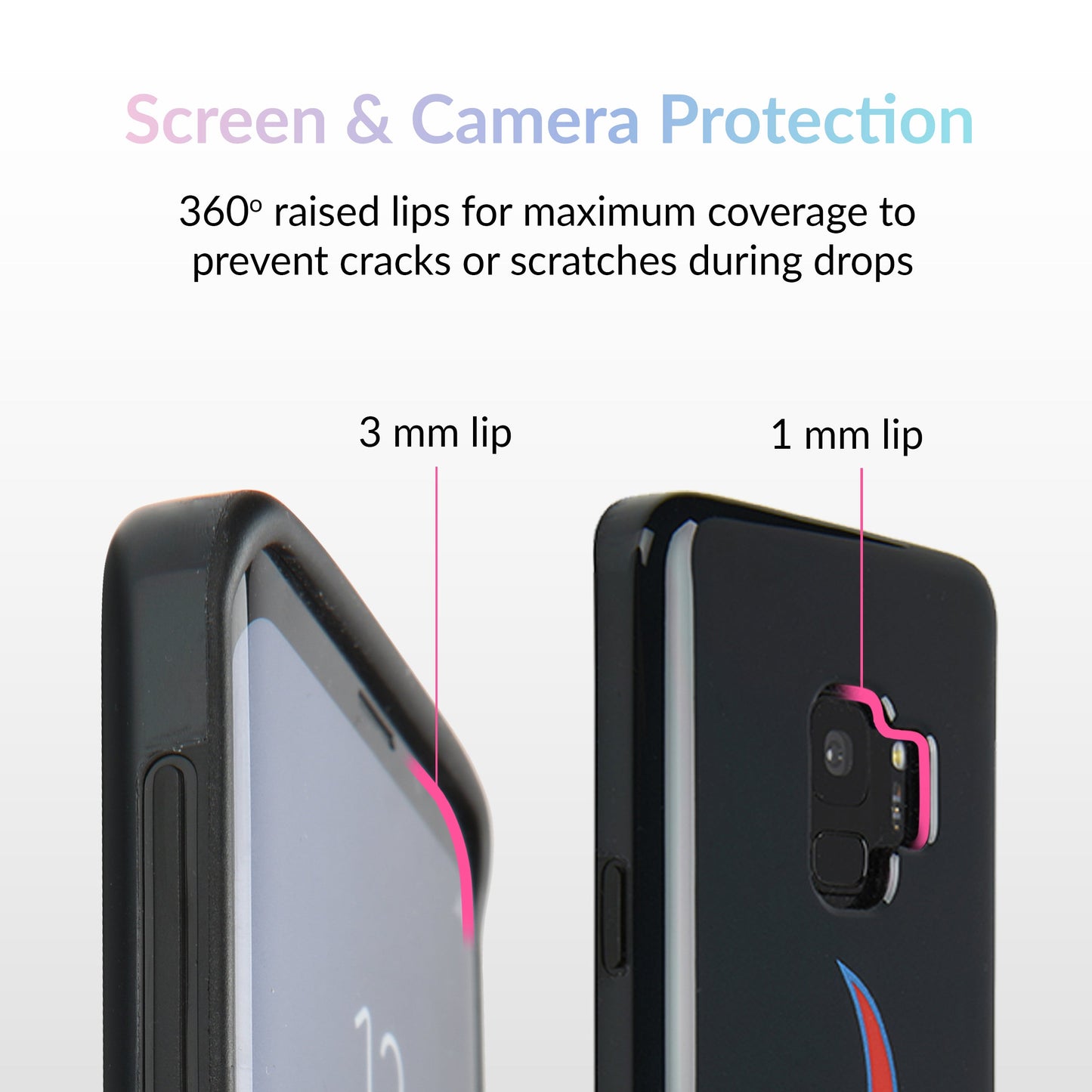 Blue Chrome Flames Samsung Galaxy Case