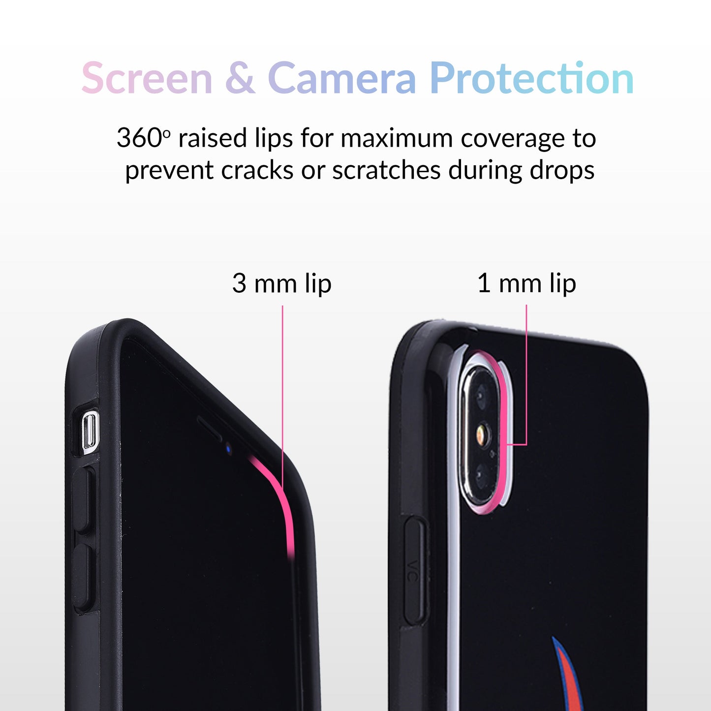 Blue Chrome Flames iPhone Case