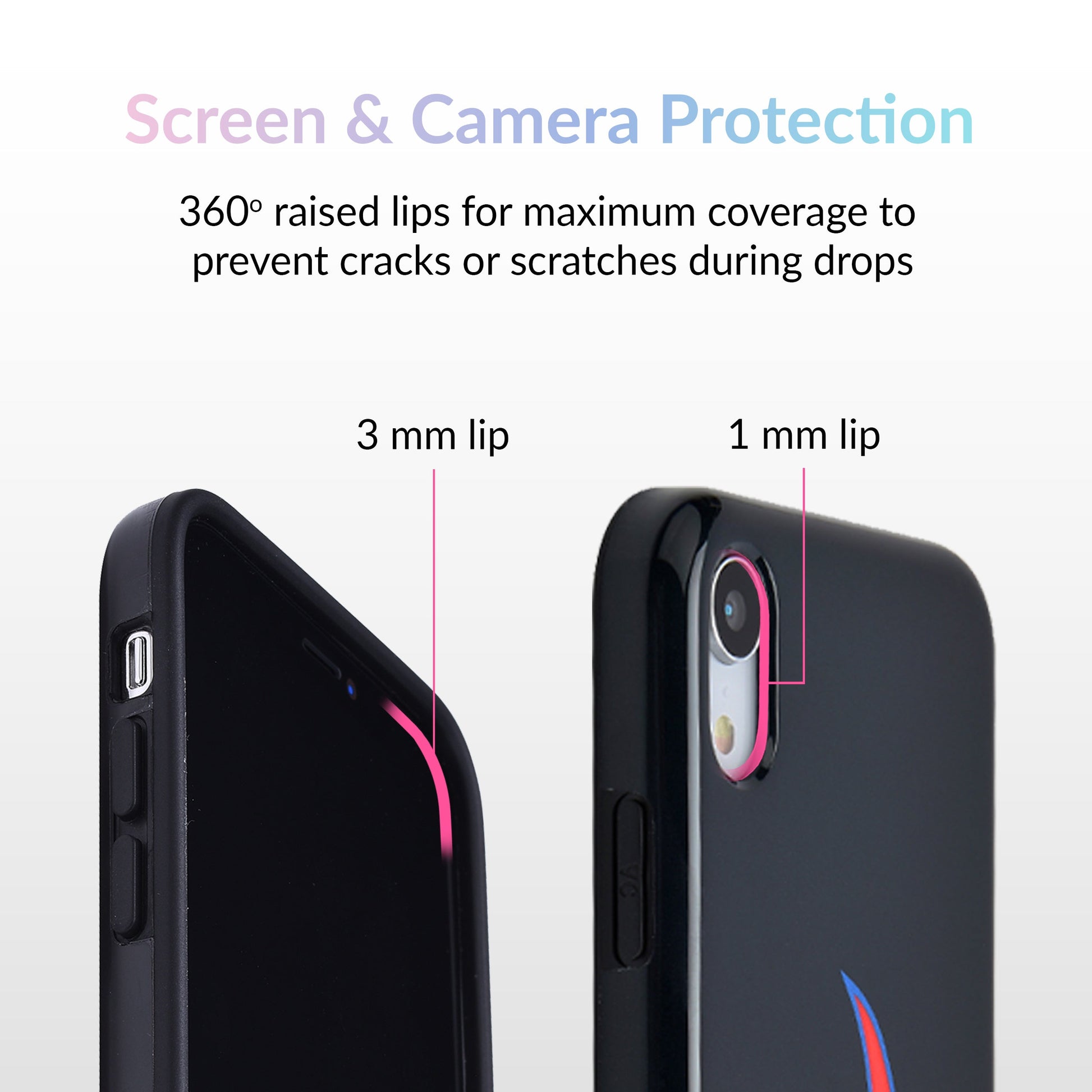 Blue Chrome Flames iPhone Case