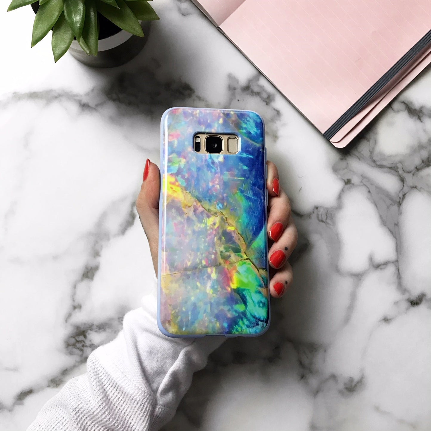Blue Opal Samsung Galaxy Case
