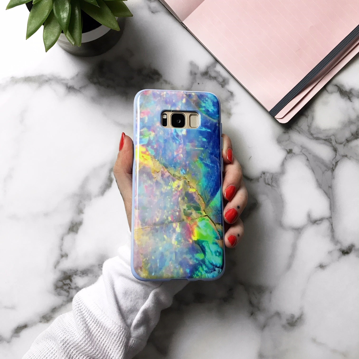 Blue Opal Samsung Galaxy Case