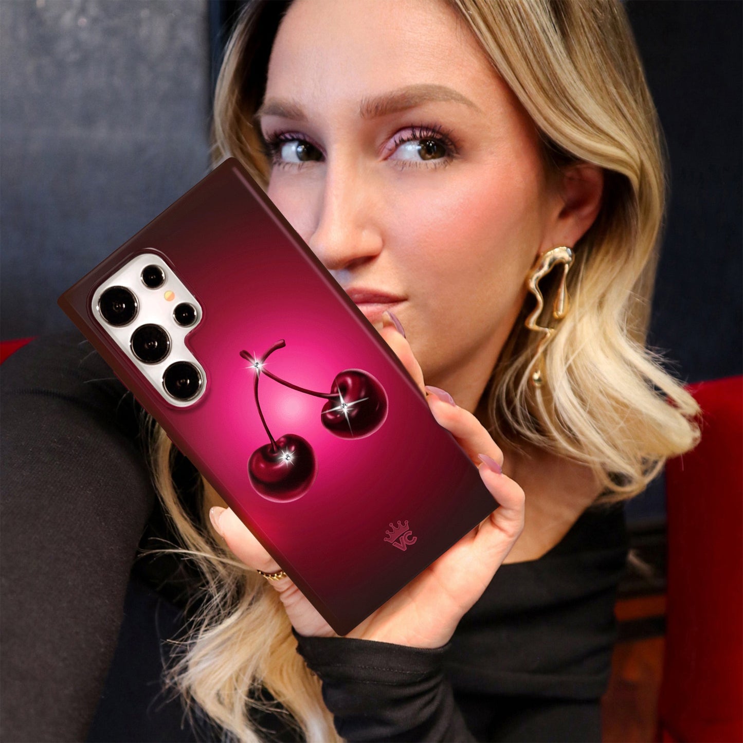 Black Cherry Crystal Samsung Case