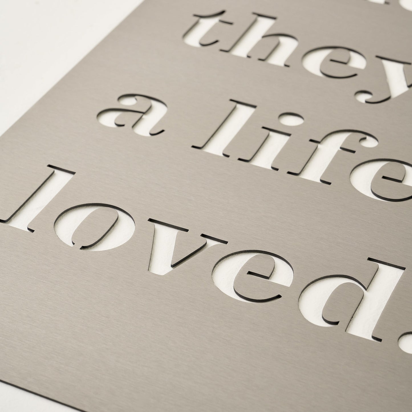 And So They Built Sign