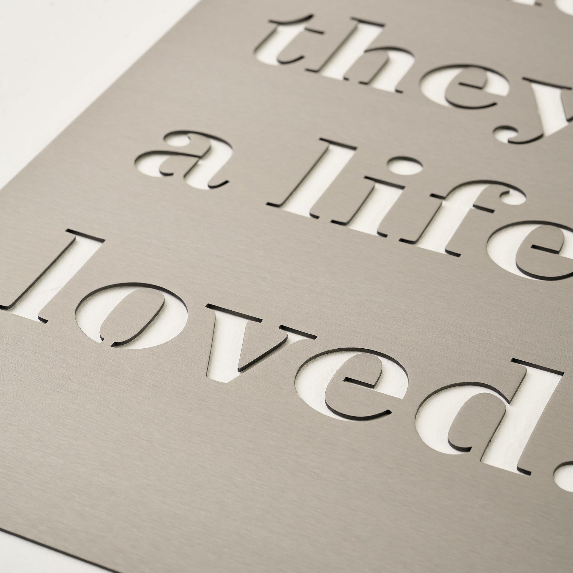 And So They Built Sign