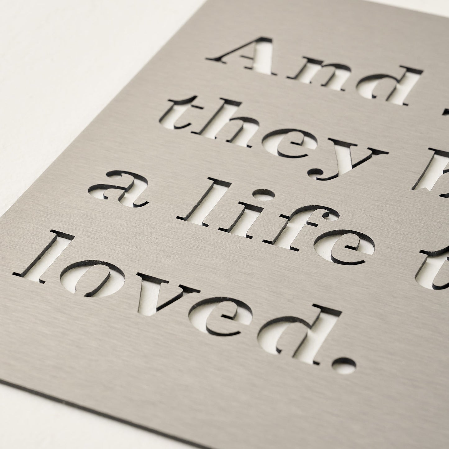 And So They Built Sign