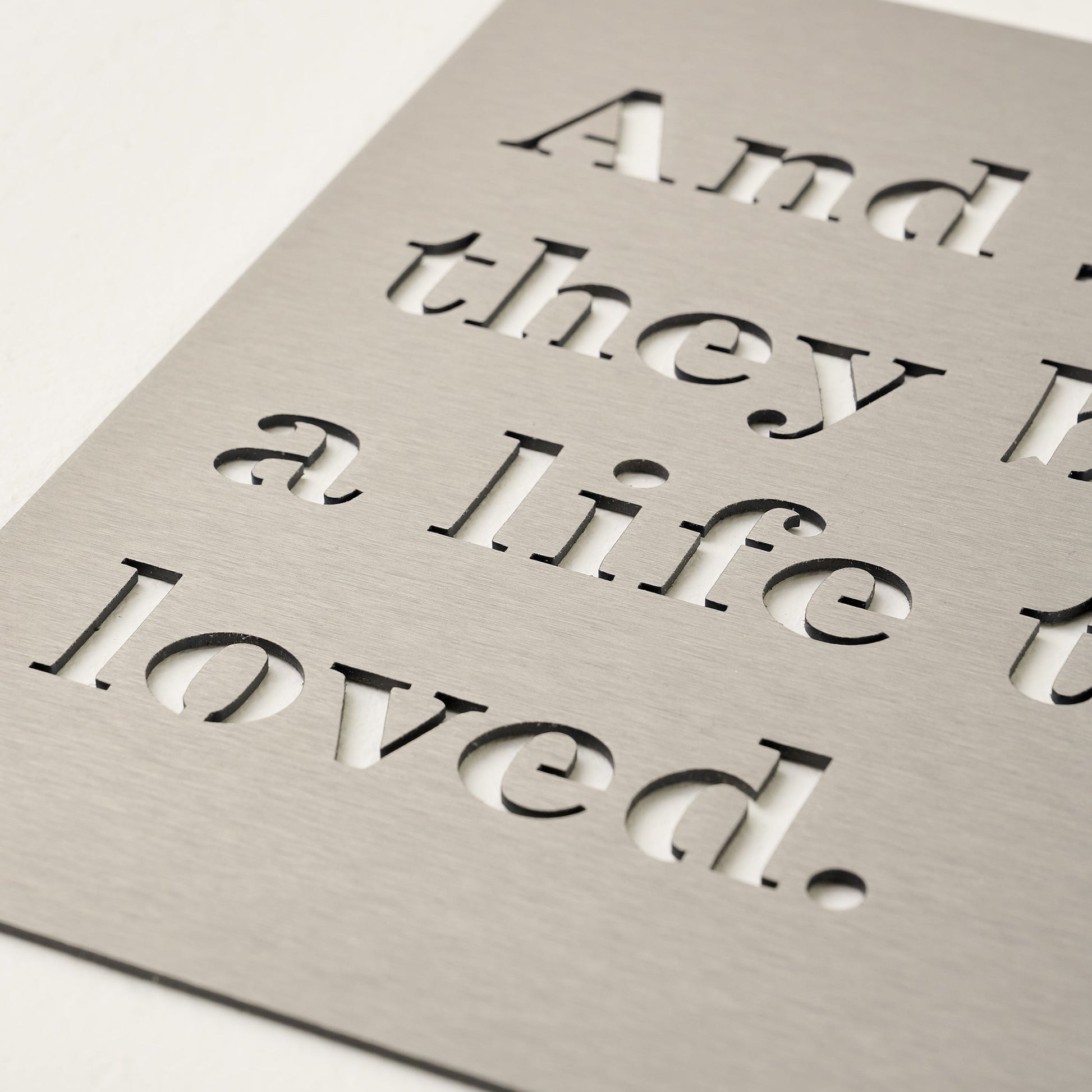 And So They Built Sign