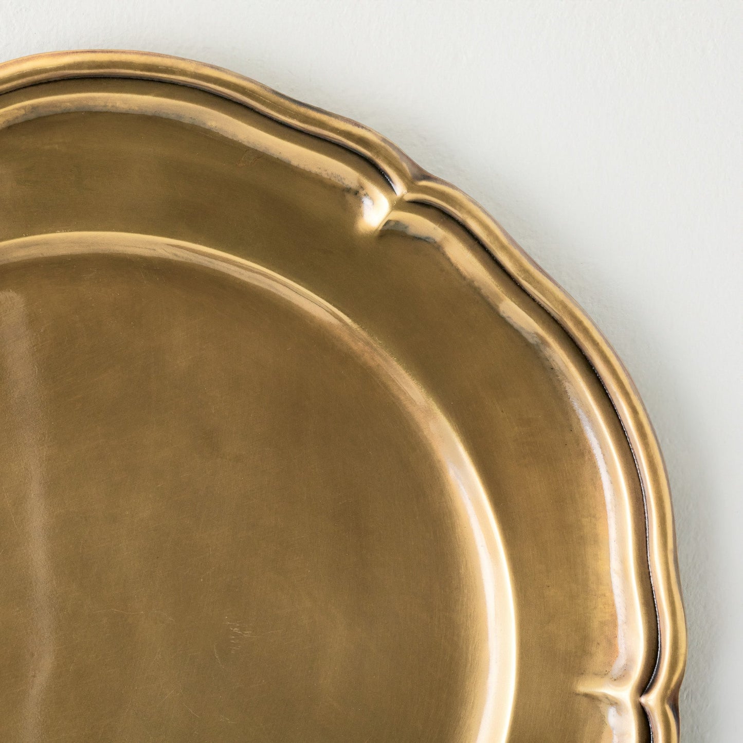 Vintage-Inspired Brass Charger