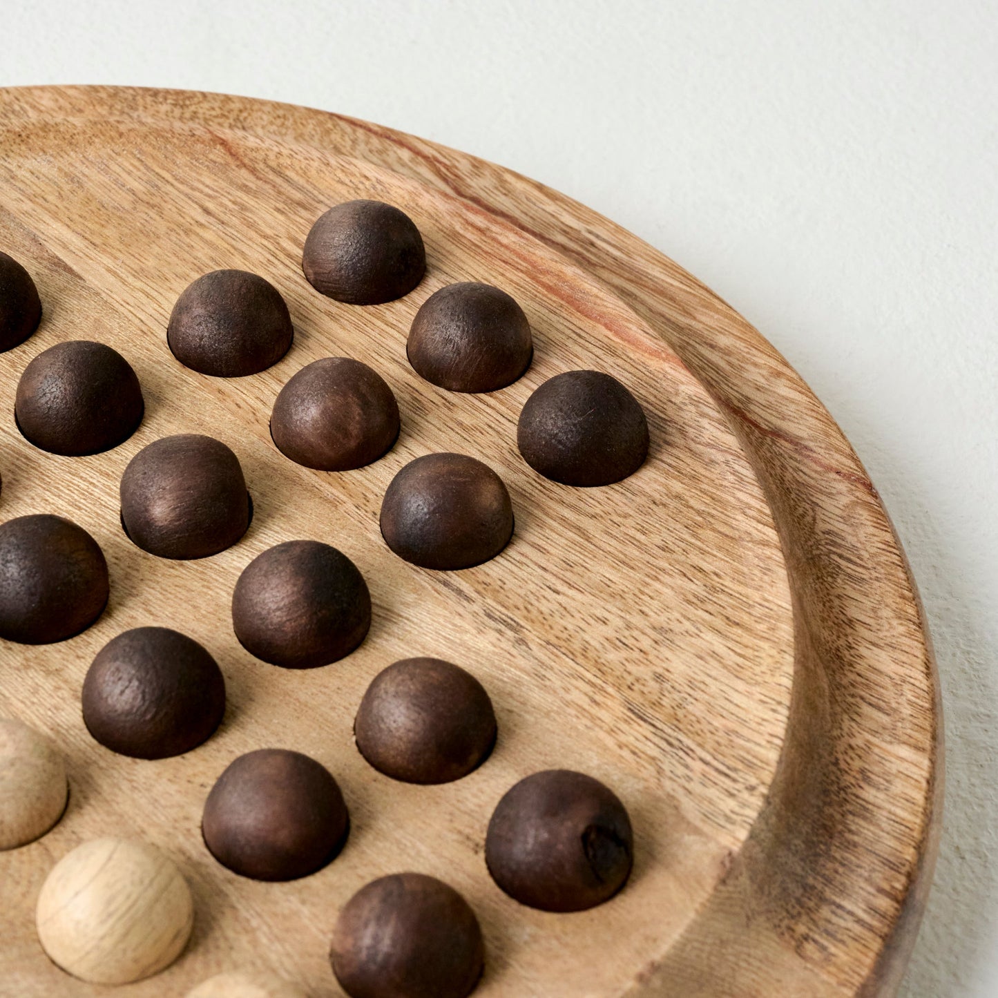 Wooden Solitaire Game Board