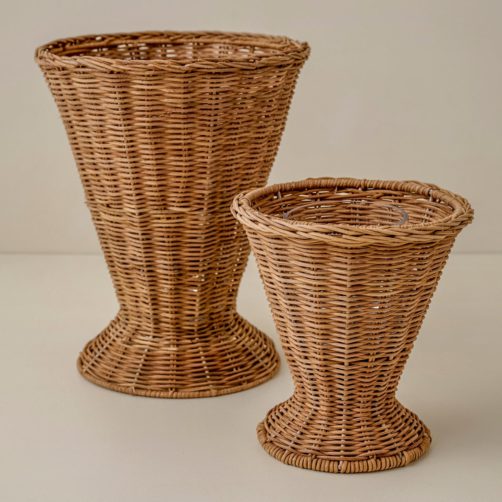 Atlas Woven Rattan Vase