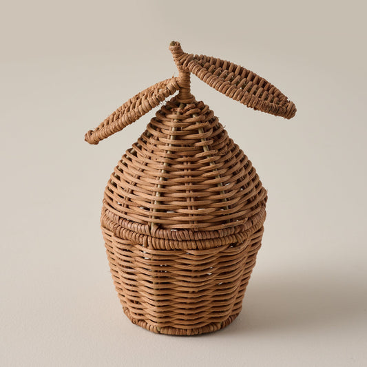Woven Lemon Canister