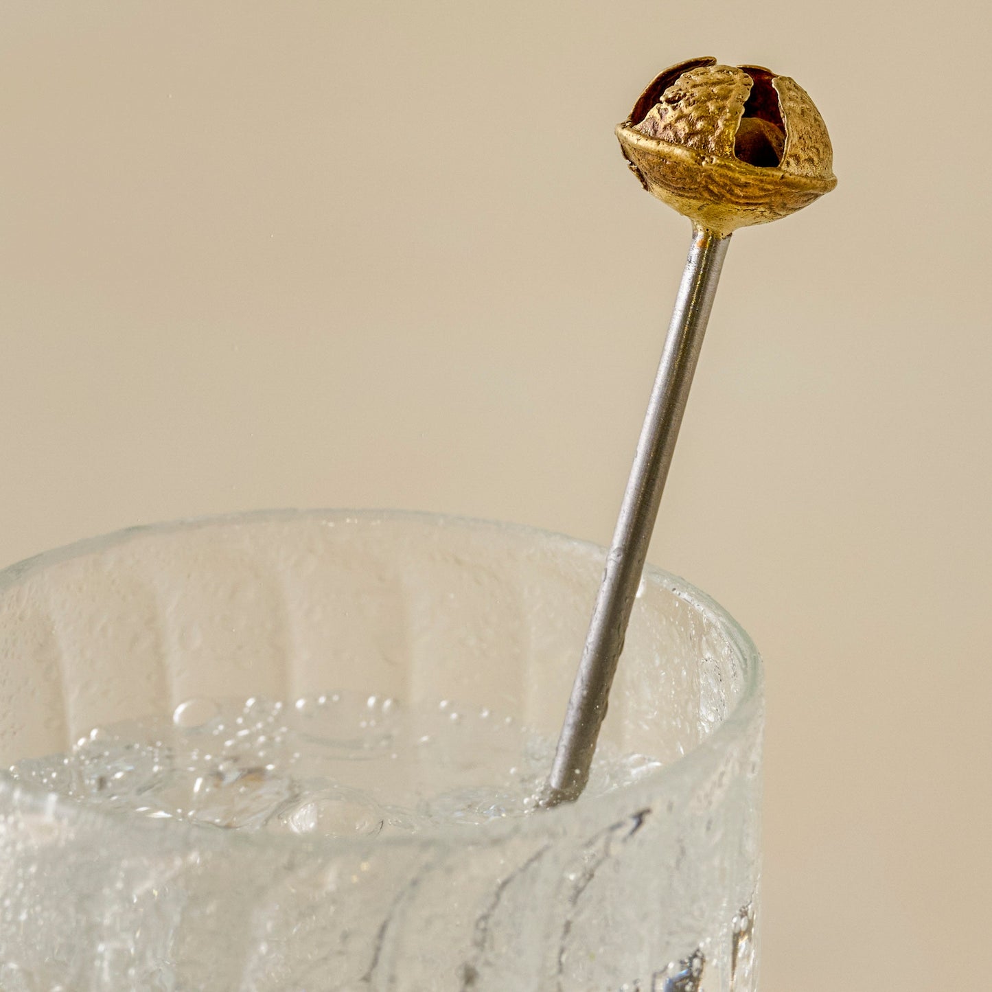 Brass Jingle Bell Cocktail Stirrers