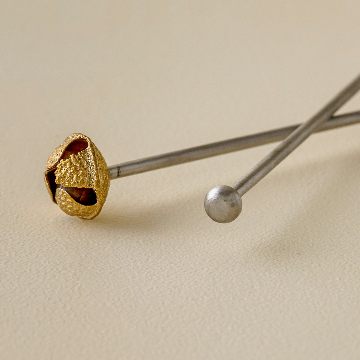 Brass Jingle Bell Cocktail Stirrers