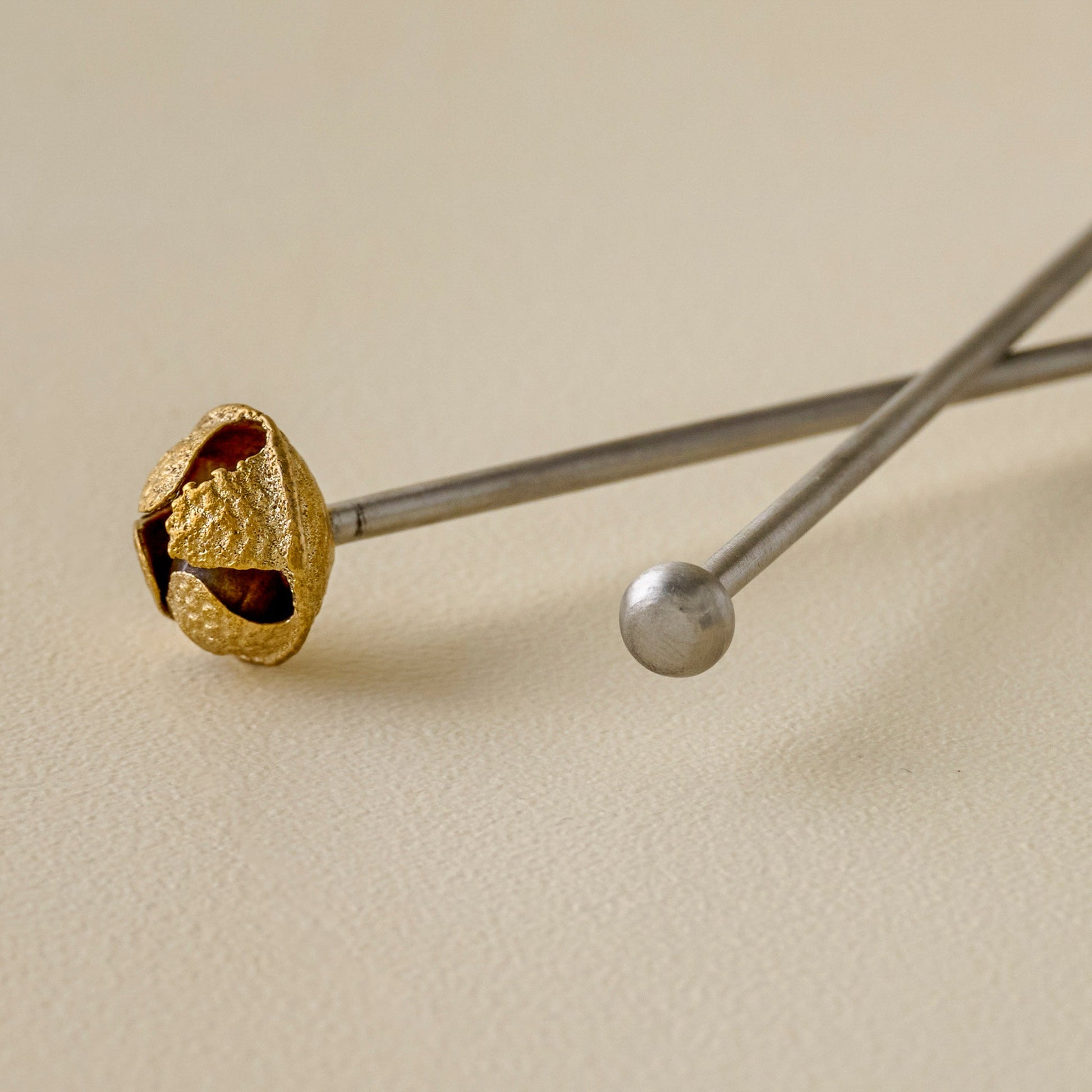 Brass Jingle Bell Cocktail Stirrers