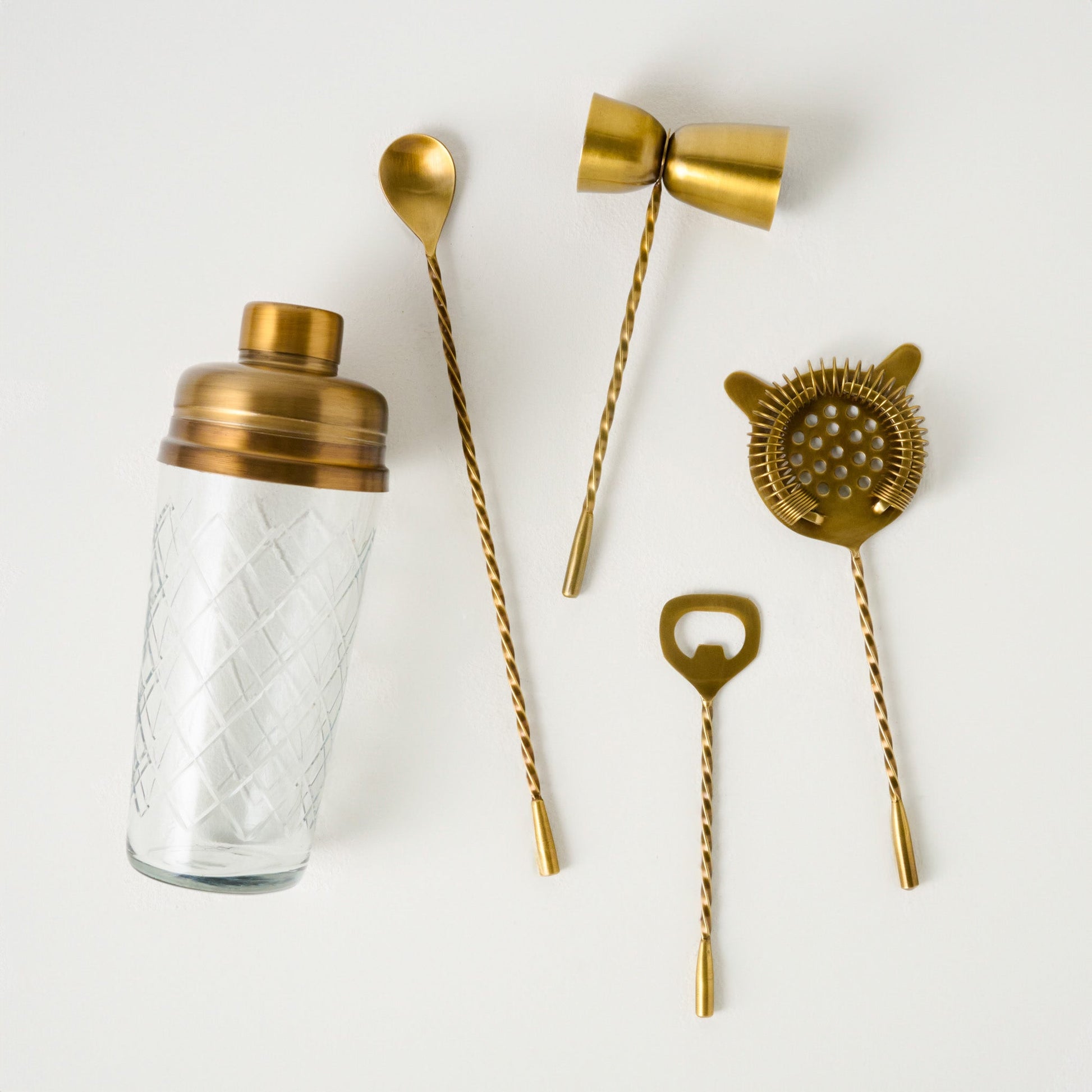 Antique Brass Bar Bundle Pairing
