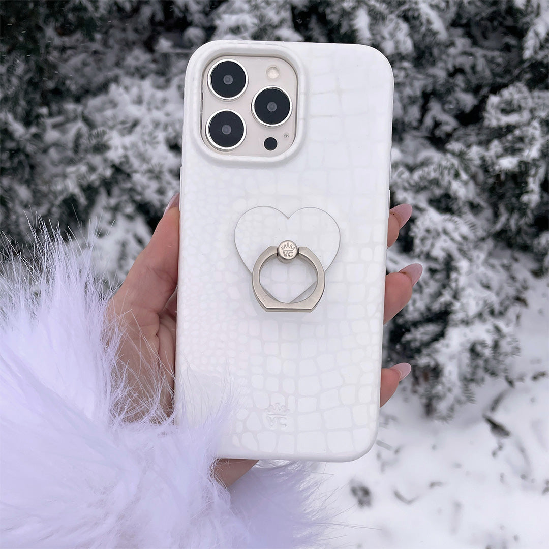 White Croc Phone Ring