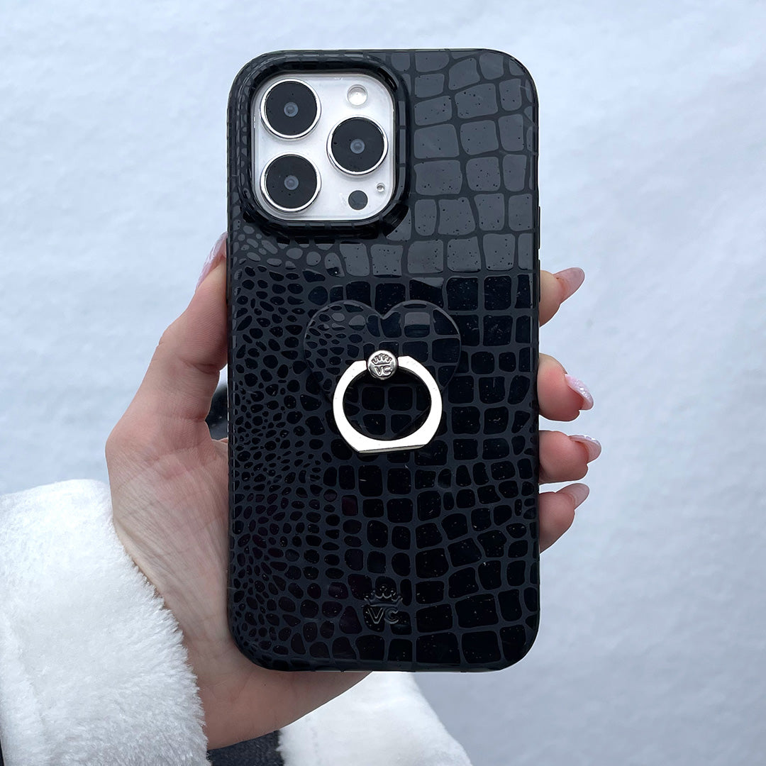 Black Croc Phone Ring