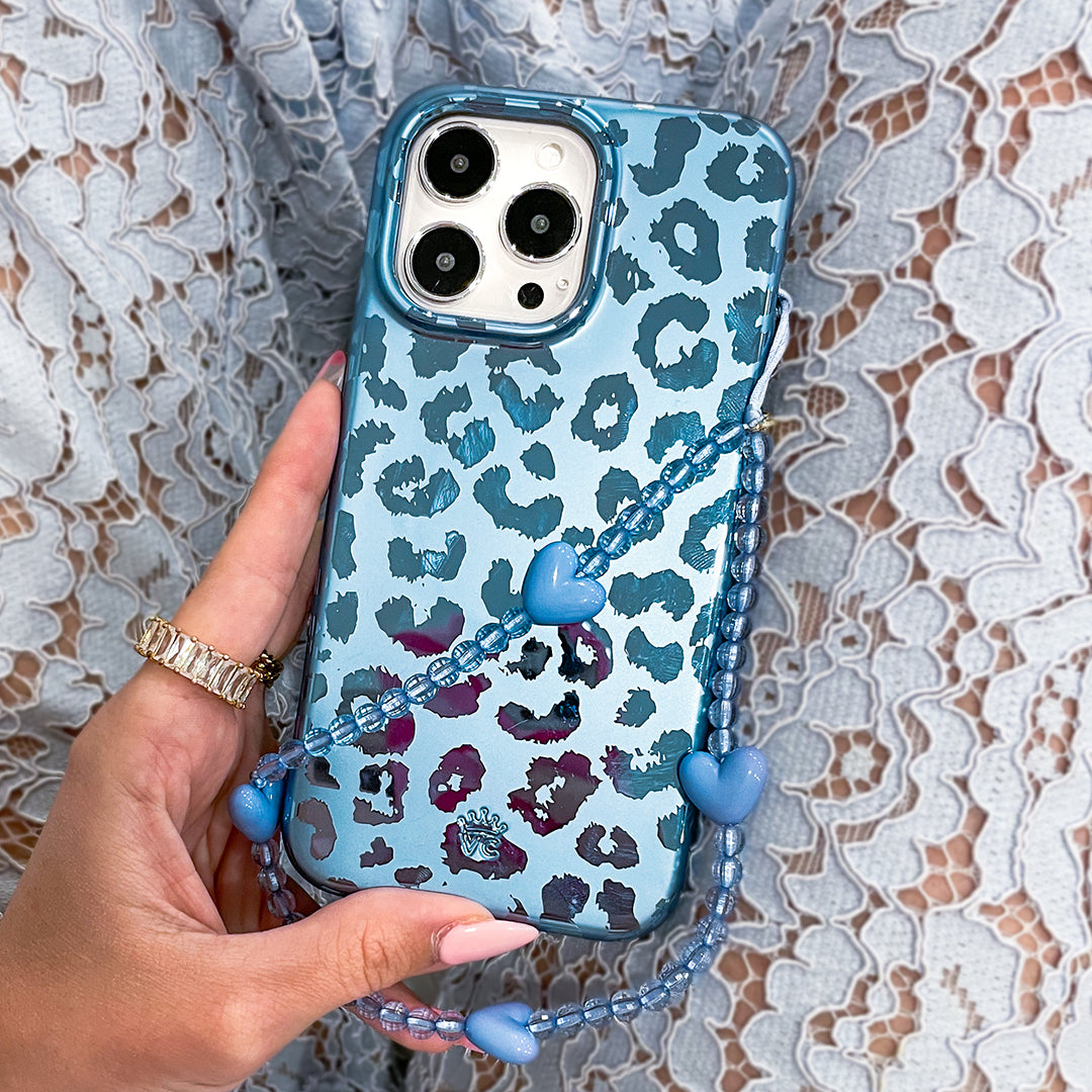 Blue Heart Phone Charm