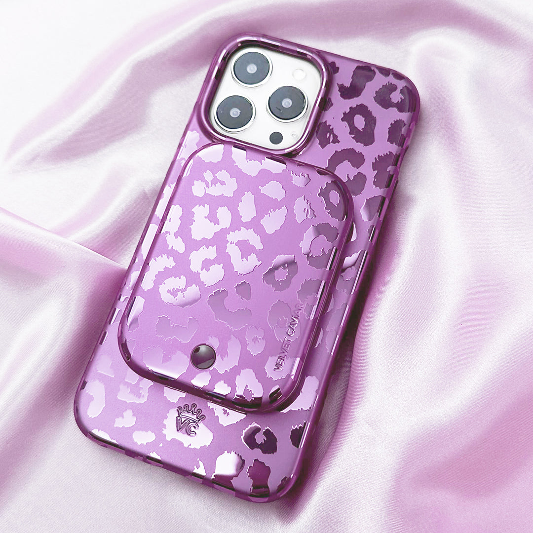 Amethyst Leopard MagSafe Battery Power Pack