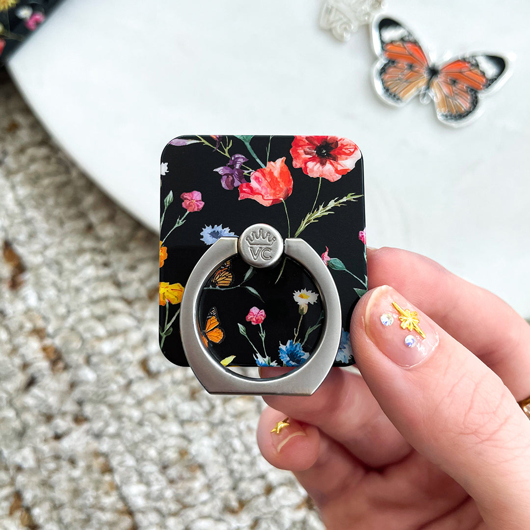 Black Wildflower Phone Ring