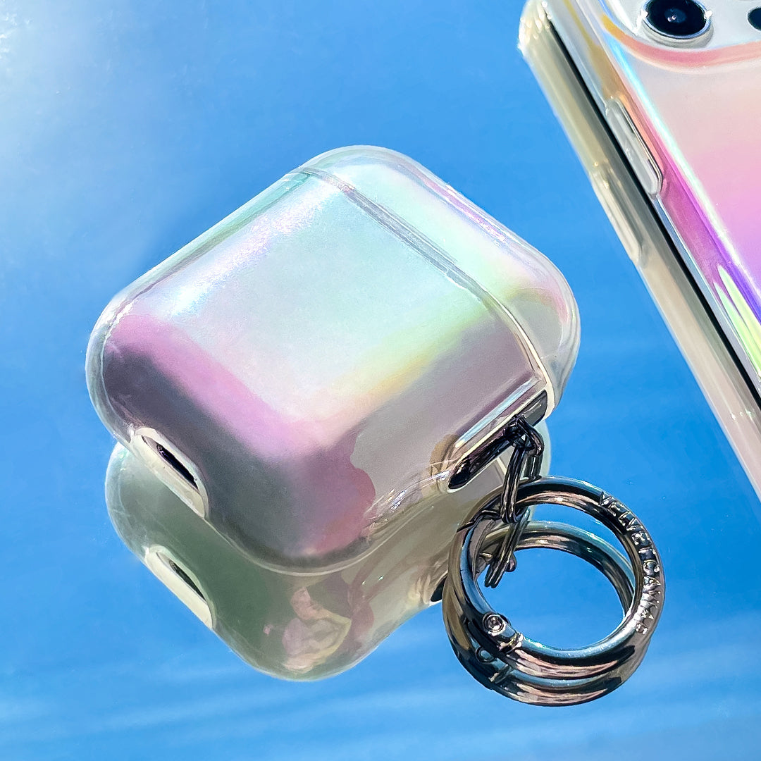 White Opal Airpods Case