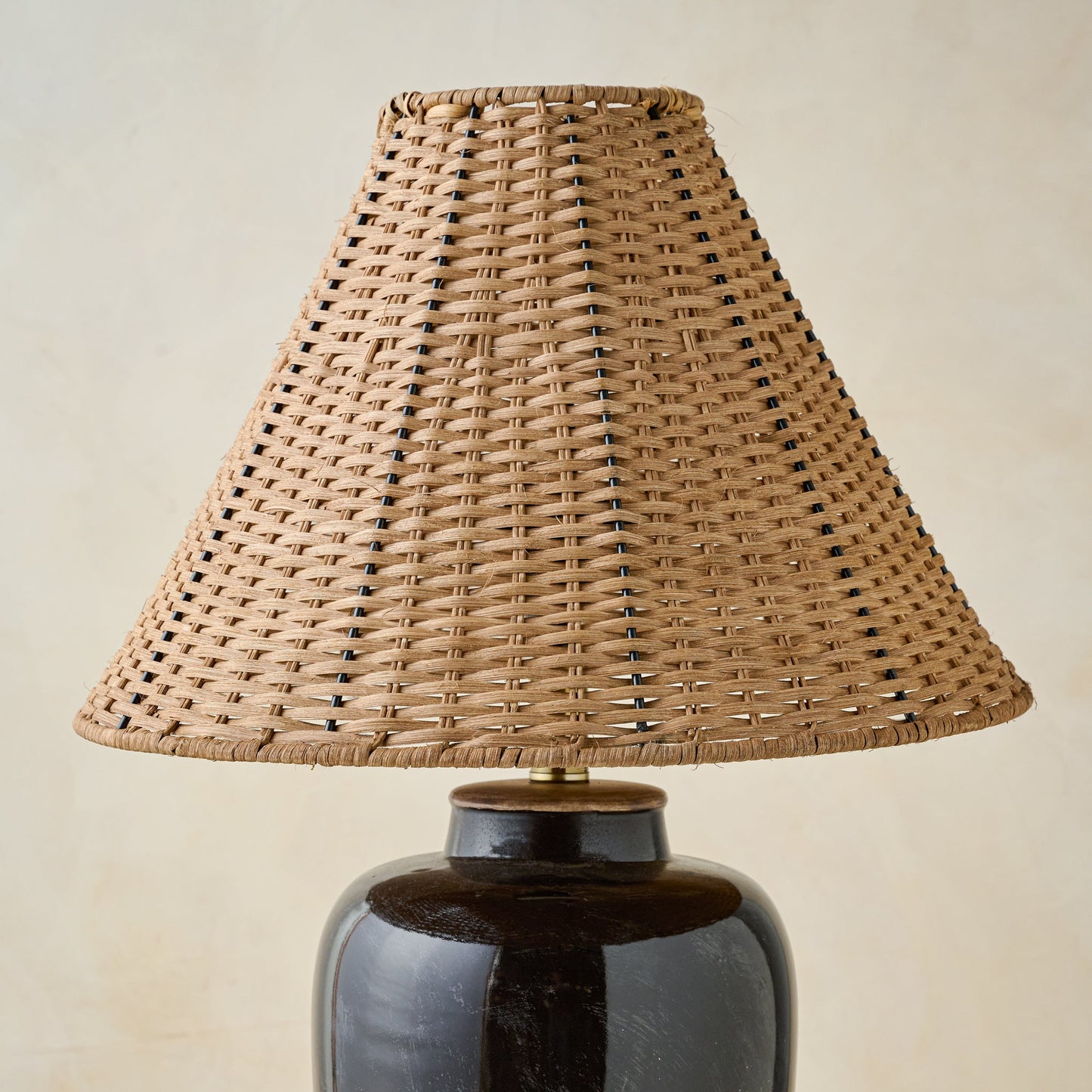 Amalia Table Lamp with Woven Shade