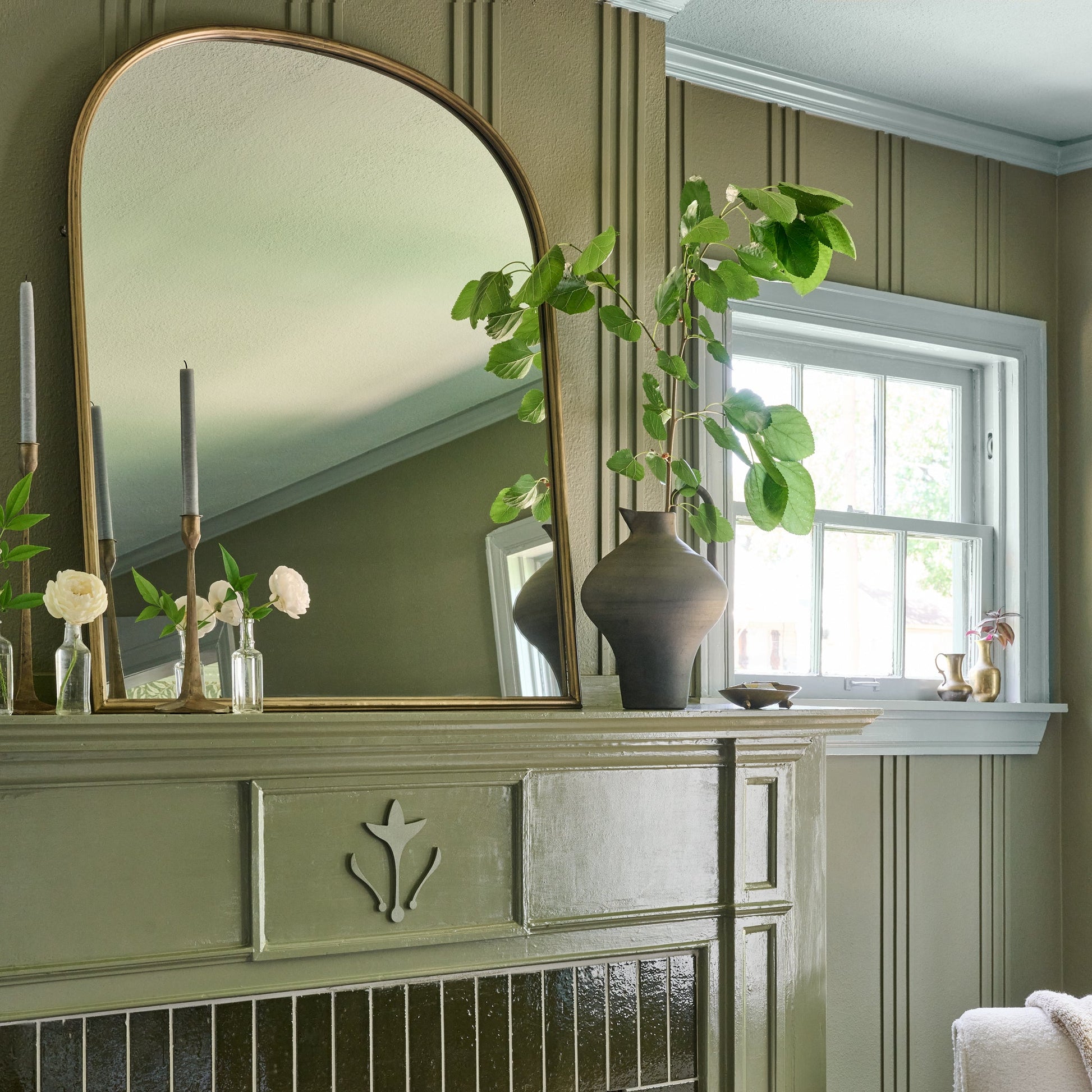 Archer Brass Metal Framed Mirror