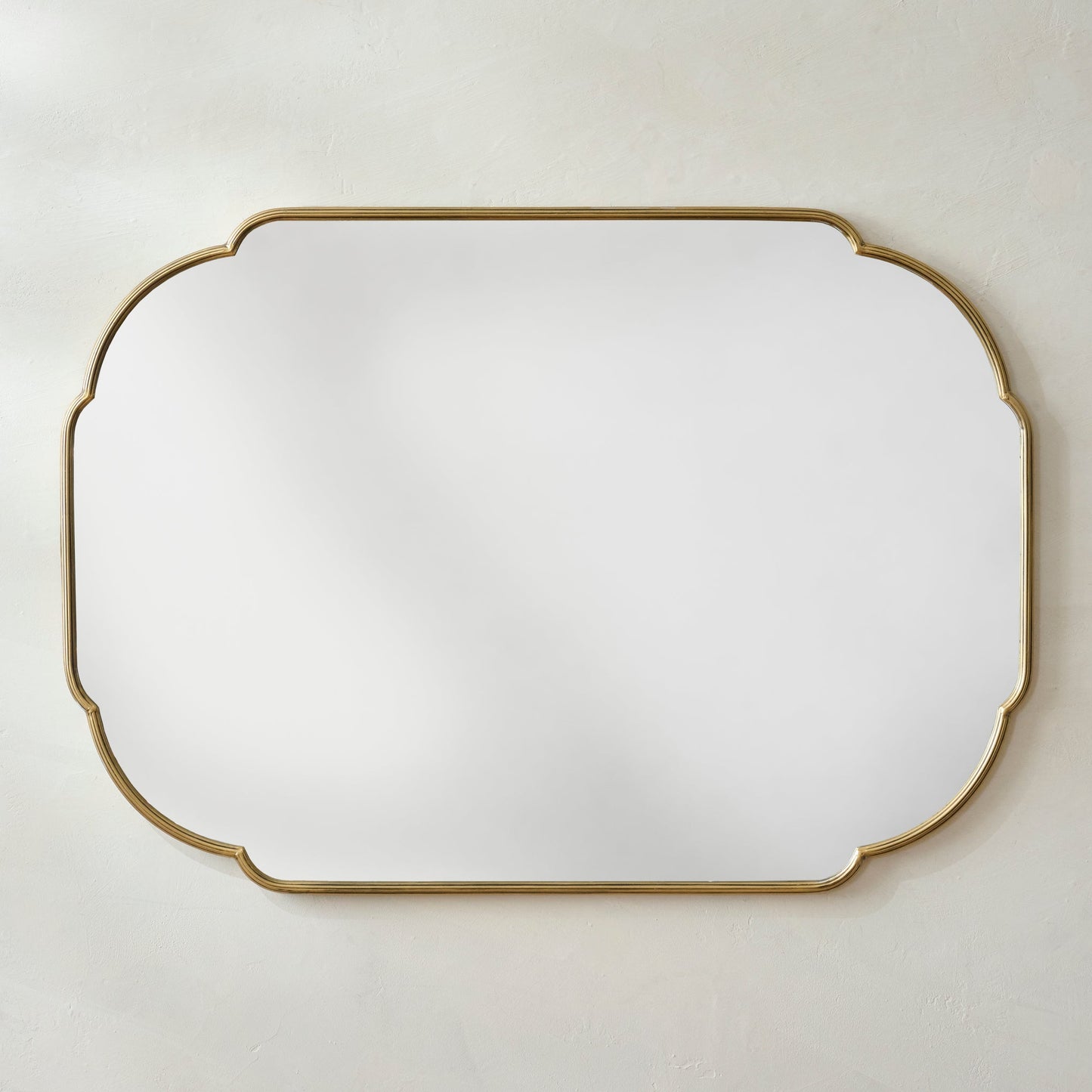 Antique Brass Luna Mirror