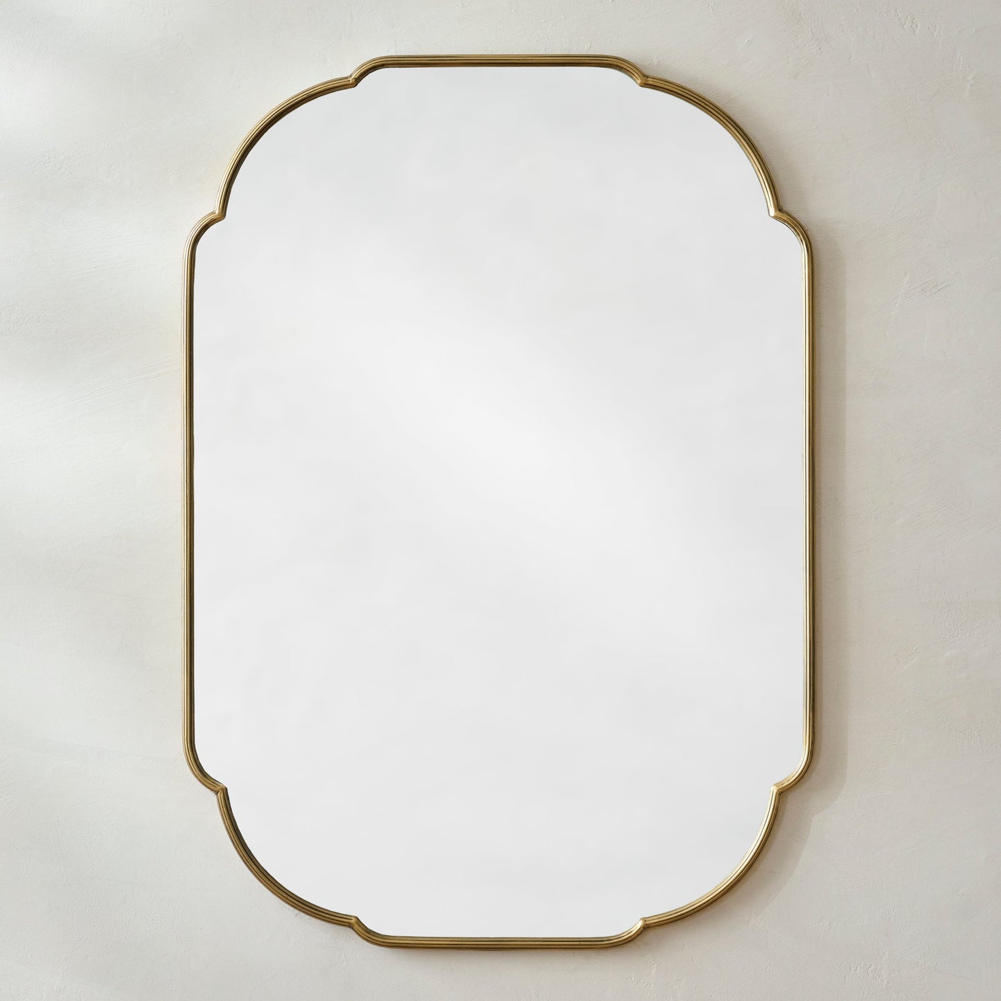 Antique Brass Luna Mirror