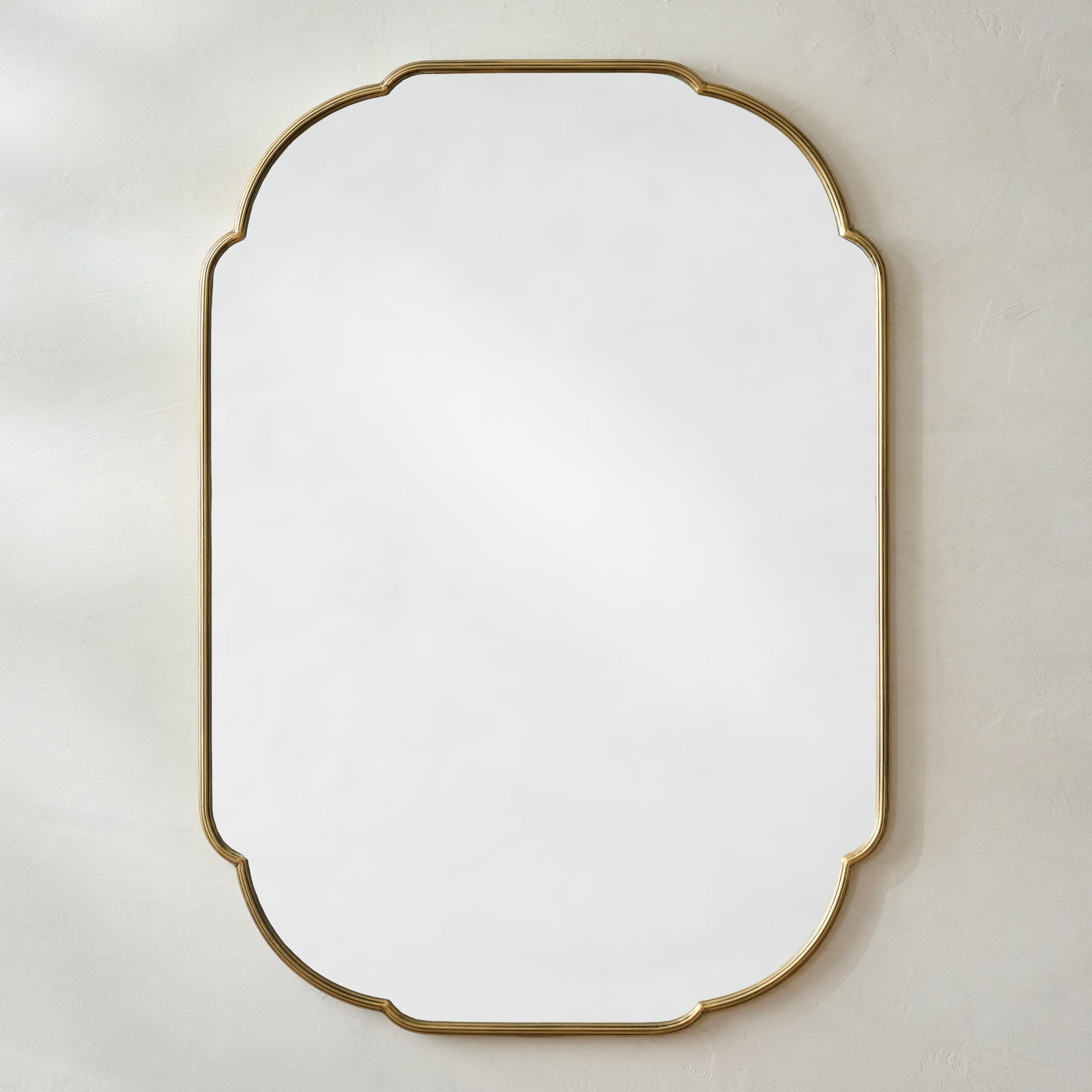 Antique Brass Luna Mirror