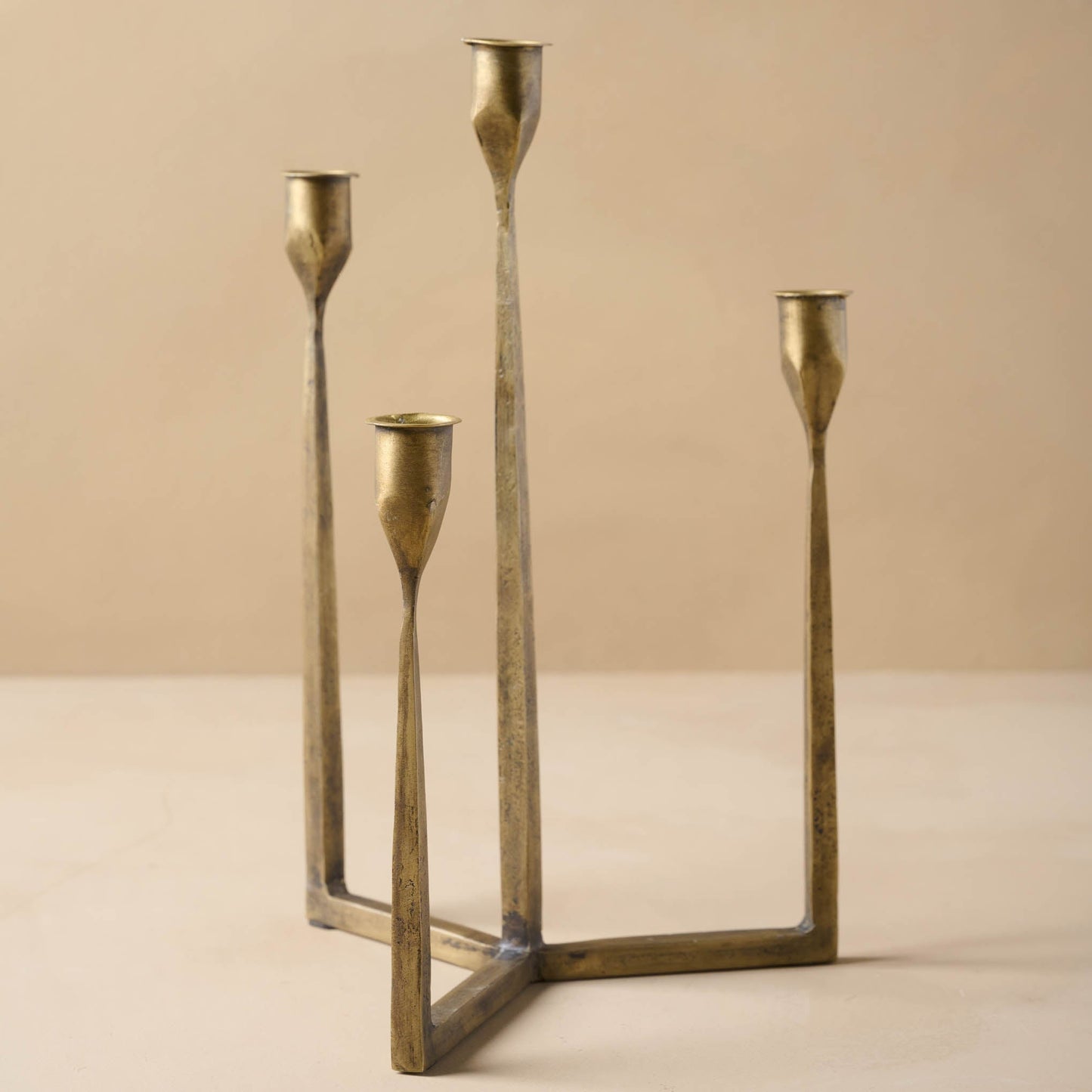 Antique Brass Gatecrest Multi Taper Holder