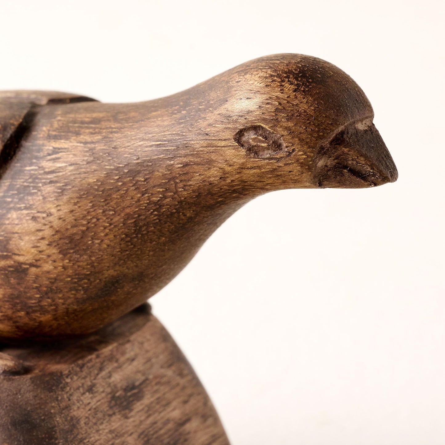 Antiqued Wood Bird Sit-About