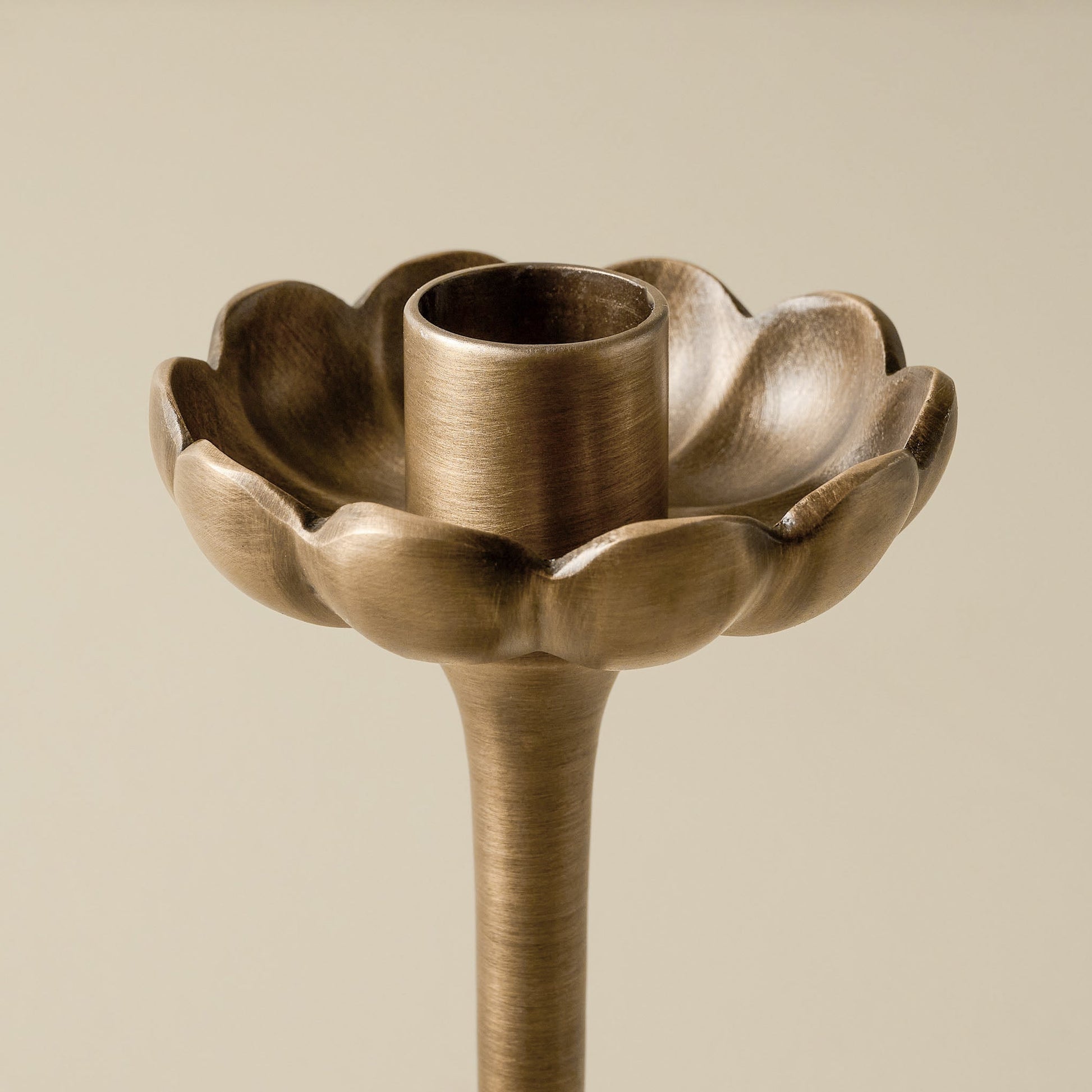 Anna Antique Brass Taper Holder