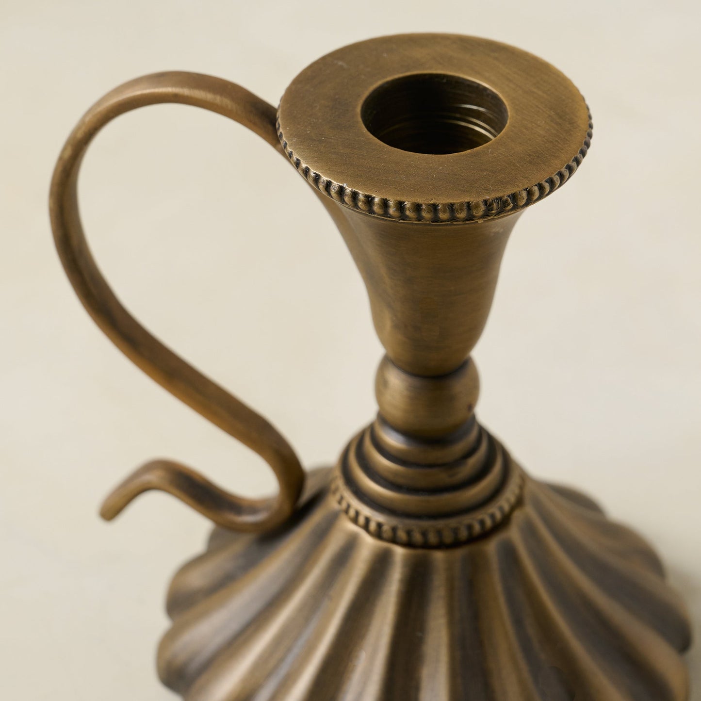 Anna Antique Brass Taper Holder