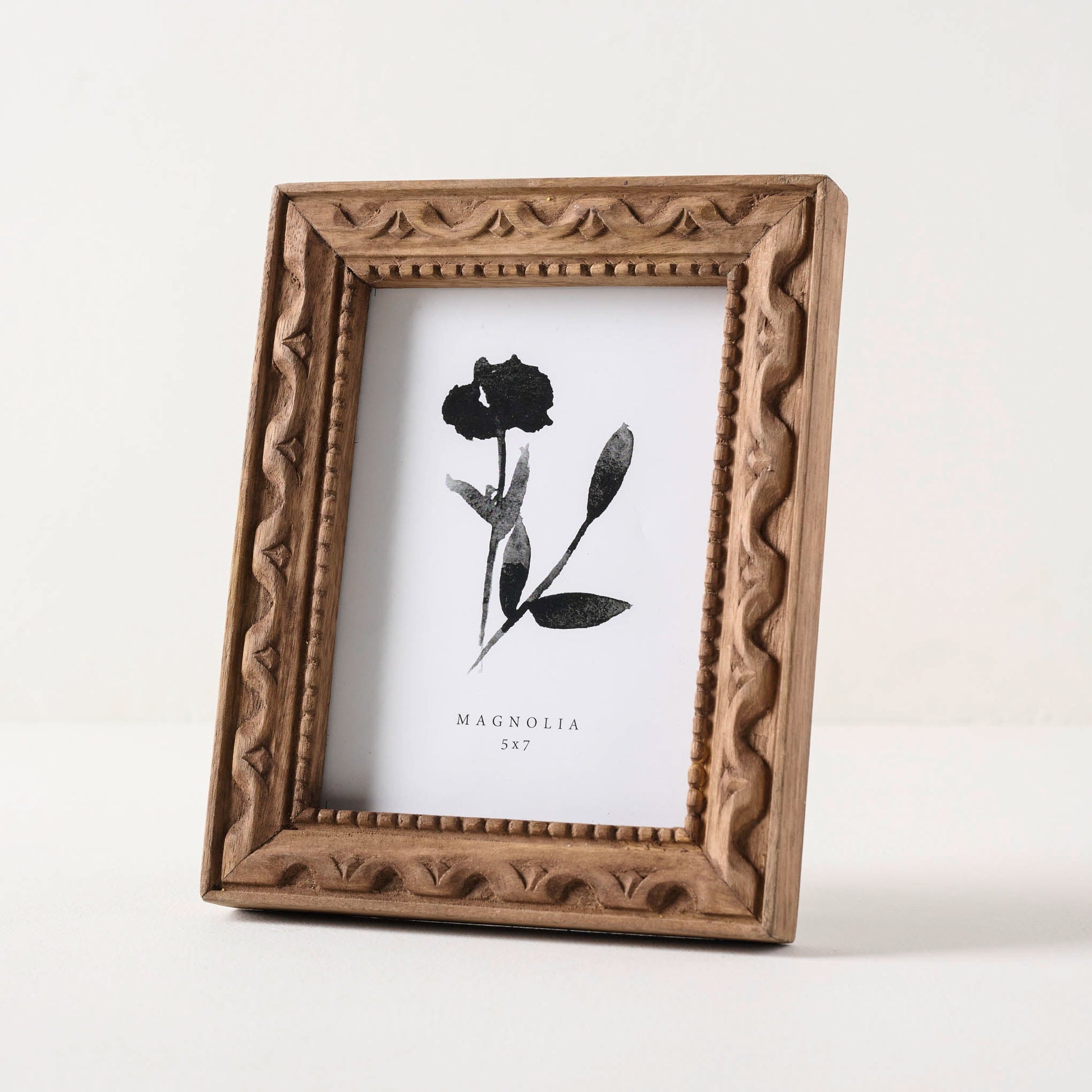 Willa Antiqued Wood Photo Frame