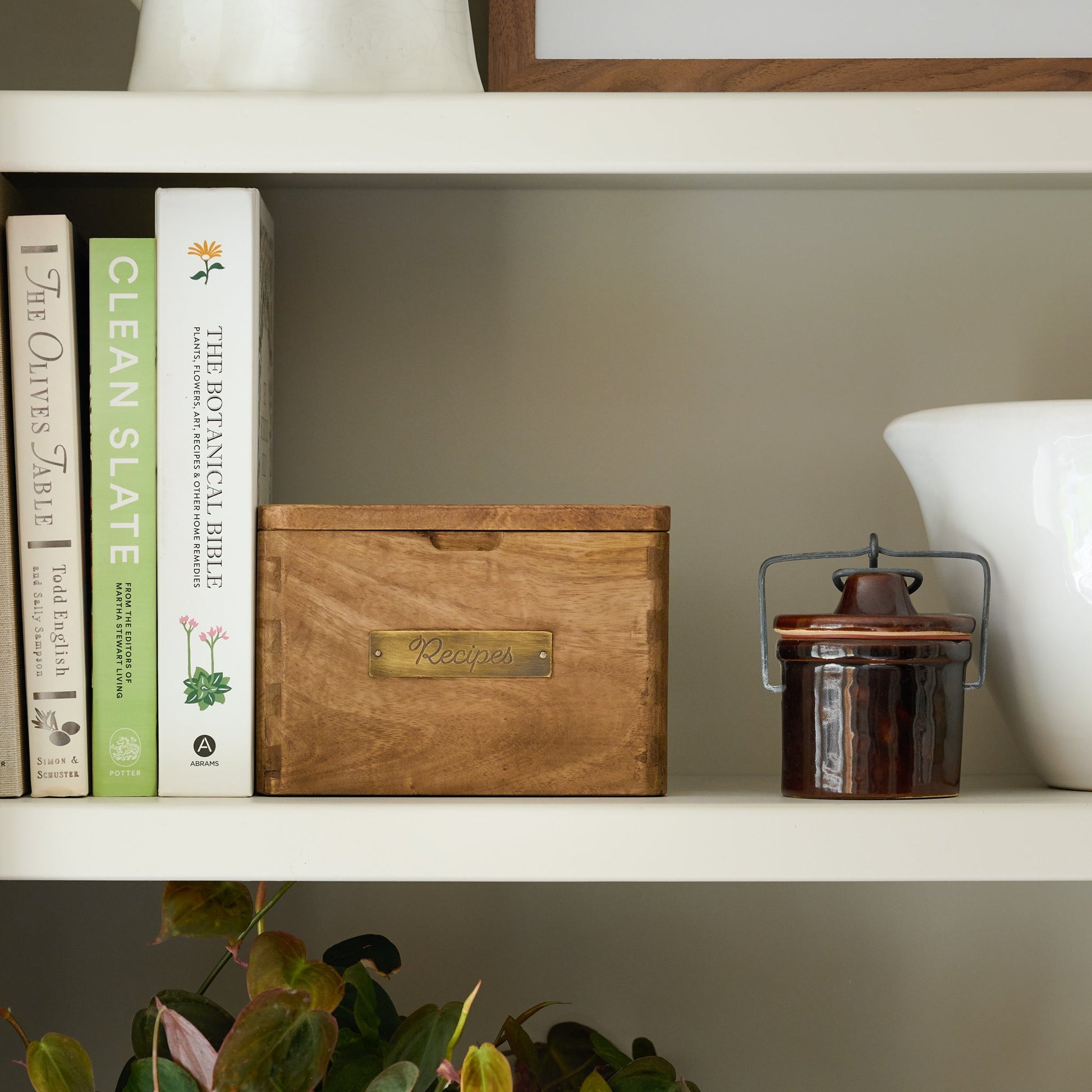 Antiqued Wood Recipe Box