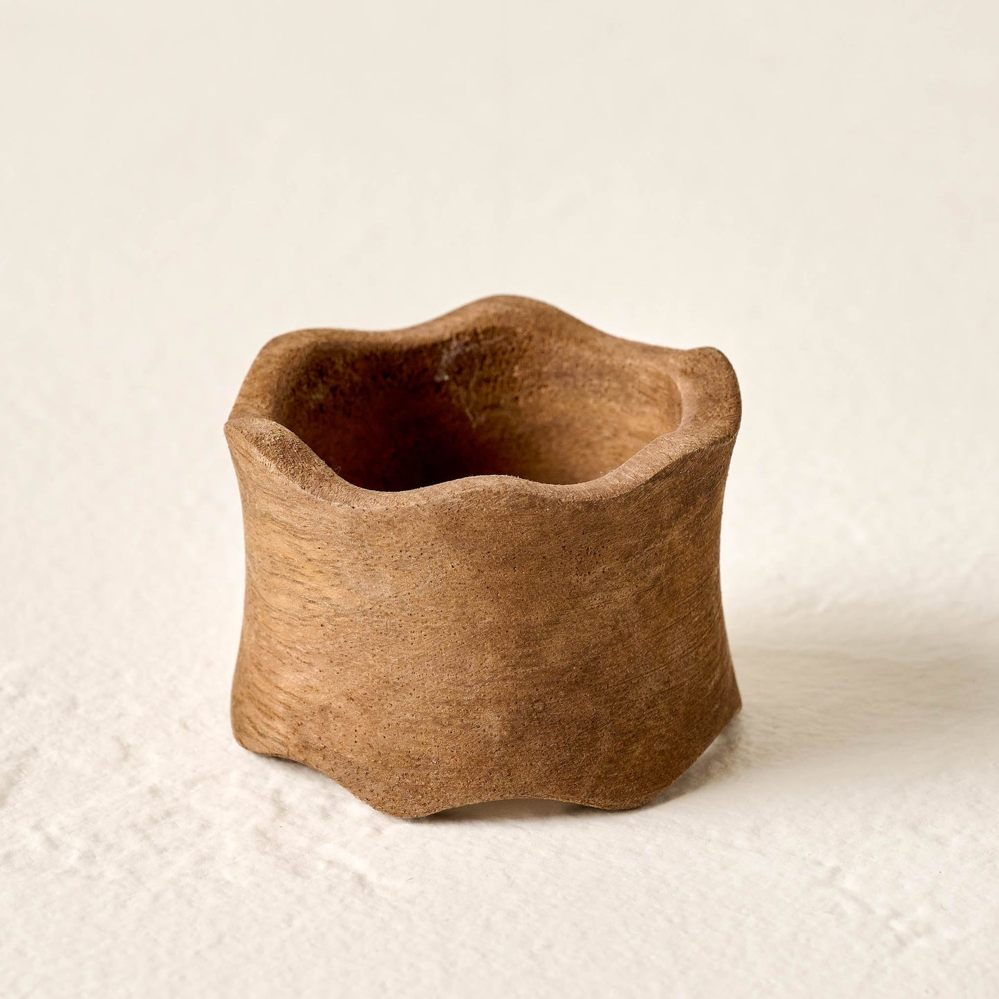 Antiqued Wood Napkin Ring Set of Four