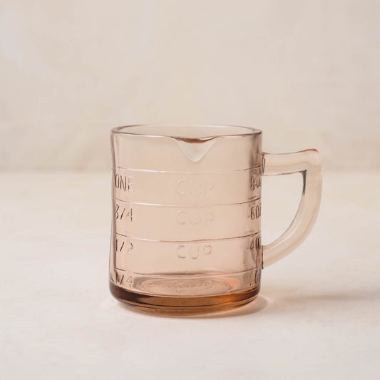 Blush One Cup Glass Measuring Cup