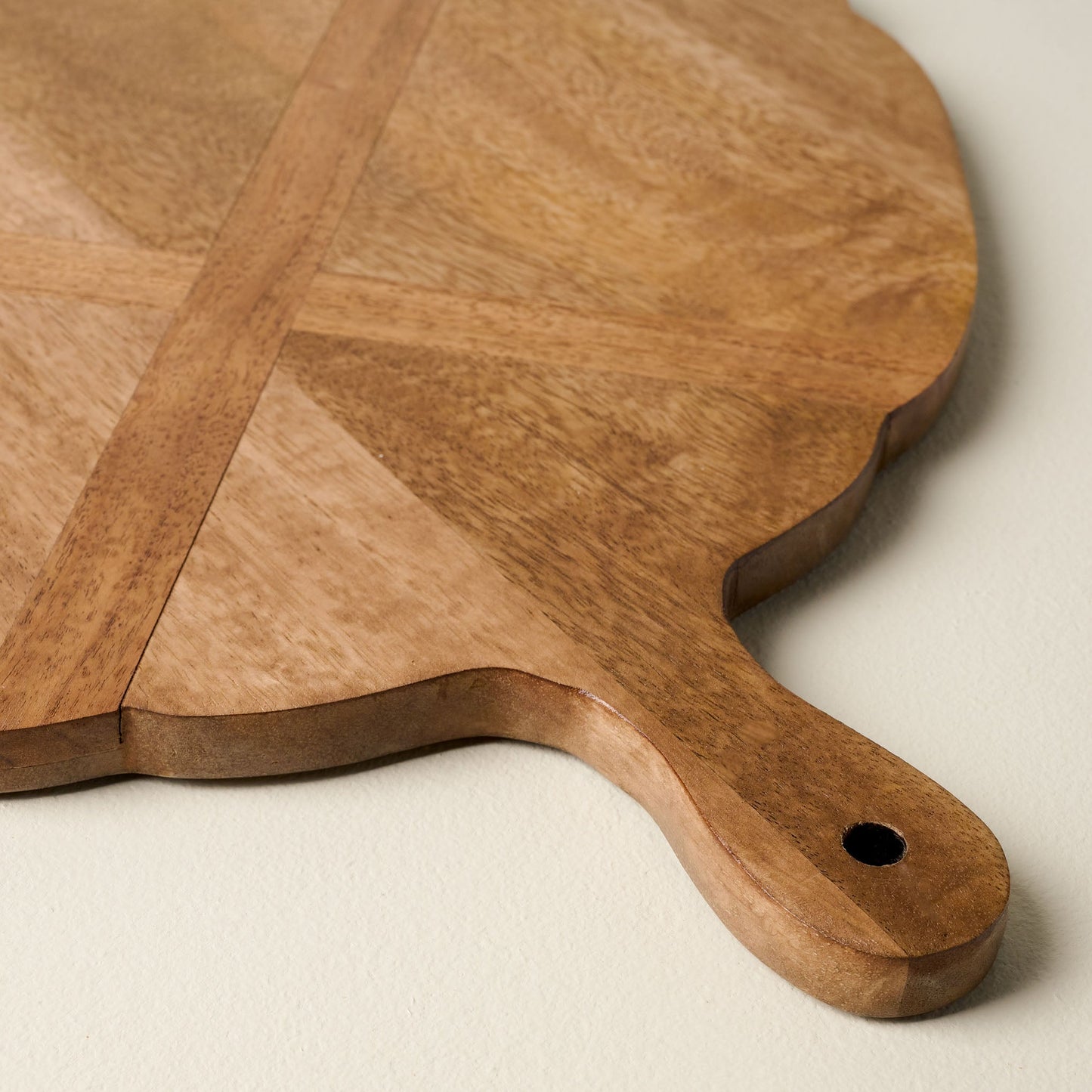 Antiqued Wood Large Oval Serving Board